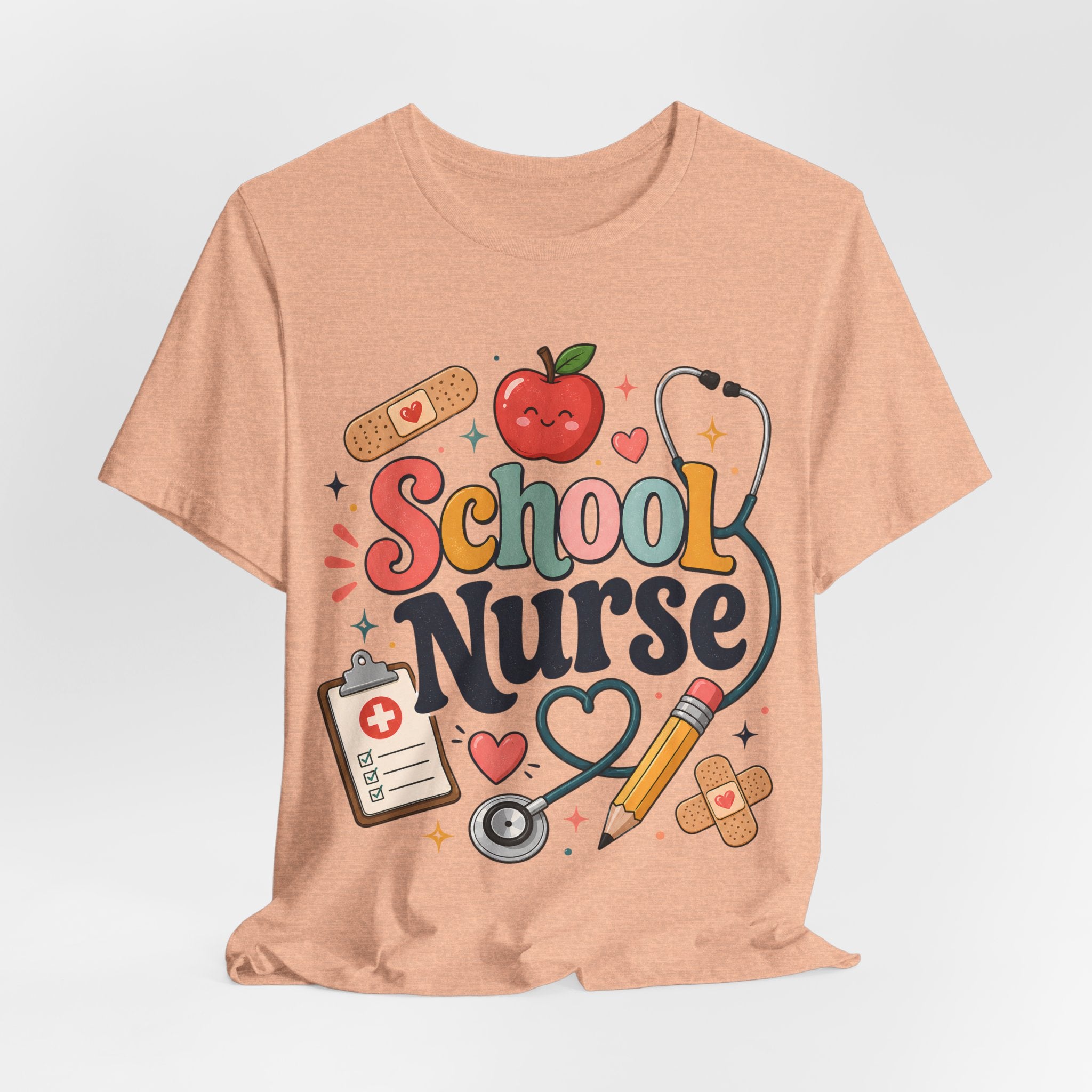 School Nurse Shirt, Cute Nurse Teacher Tee, School Nurse Gift, Nurse Appreciation Shirt, Back to School Nurse Tee, Pediatric Nurse Shirt