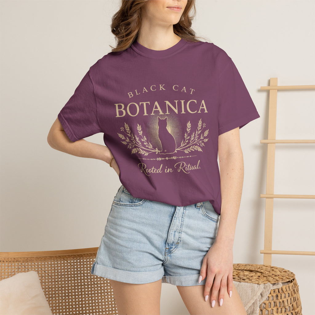 Black Cat Botanica Logo Tee Rooted in Ritual