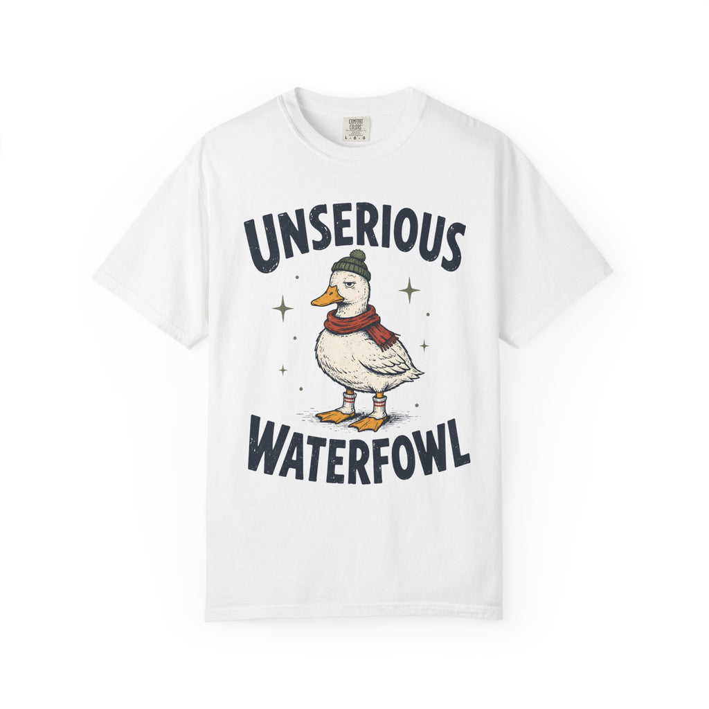 Unserious Waterfowl Shirt, Funny Duck Shirt, Comfort Colors Duck Tee, Sarcastic Animal Shirt, Cozy Winter Duck Graphic Tee, Bird Lover Gift