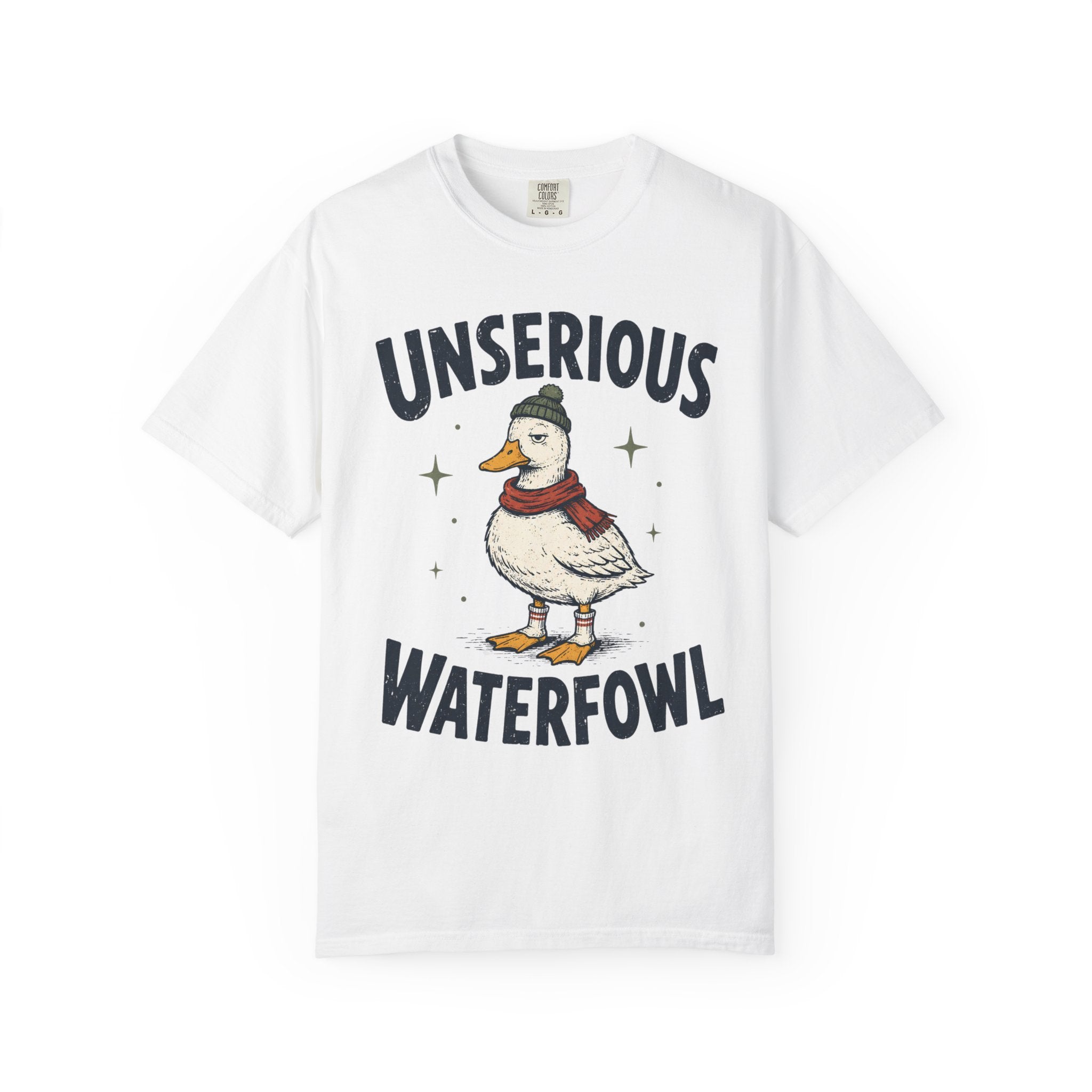 Unserious Waterfowl Shirt, Funny Duck Shirt, Comfort Colors Duck Tee, Sarcastic Animal Shirt, Cozy Winter Duck Graphic Tee, Bird Lover Gift