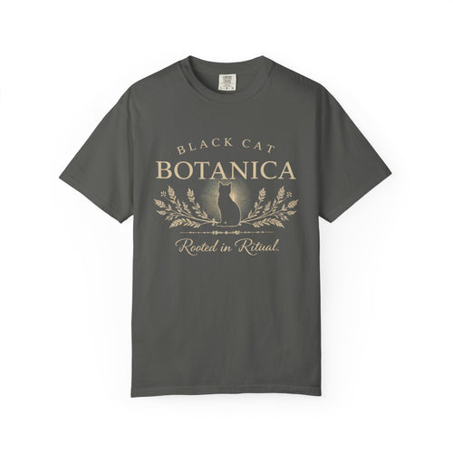 Black Cat Botanica Logo Tee — Rooted in Ritual