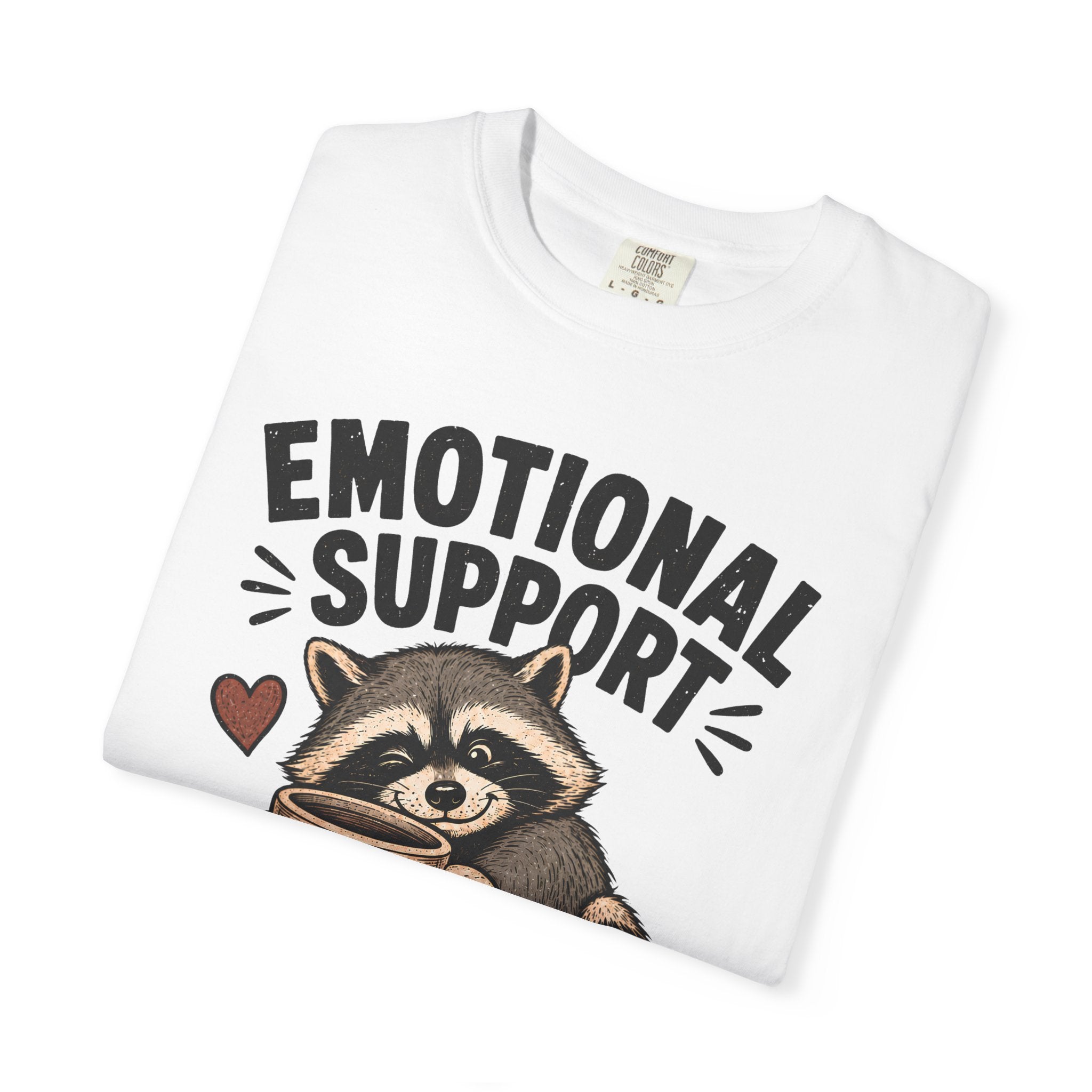 Emotional Support Raccoon Shirt, Funny Raccoon Mug Tee, Cute Animal Meme Shirt, Weird Cottagecore Animal Shirt, Cozy Raccoon Gift