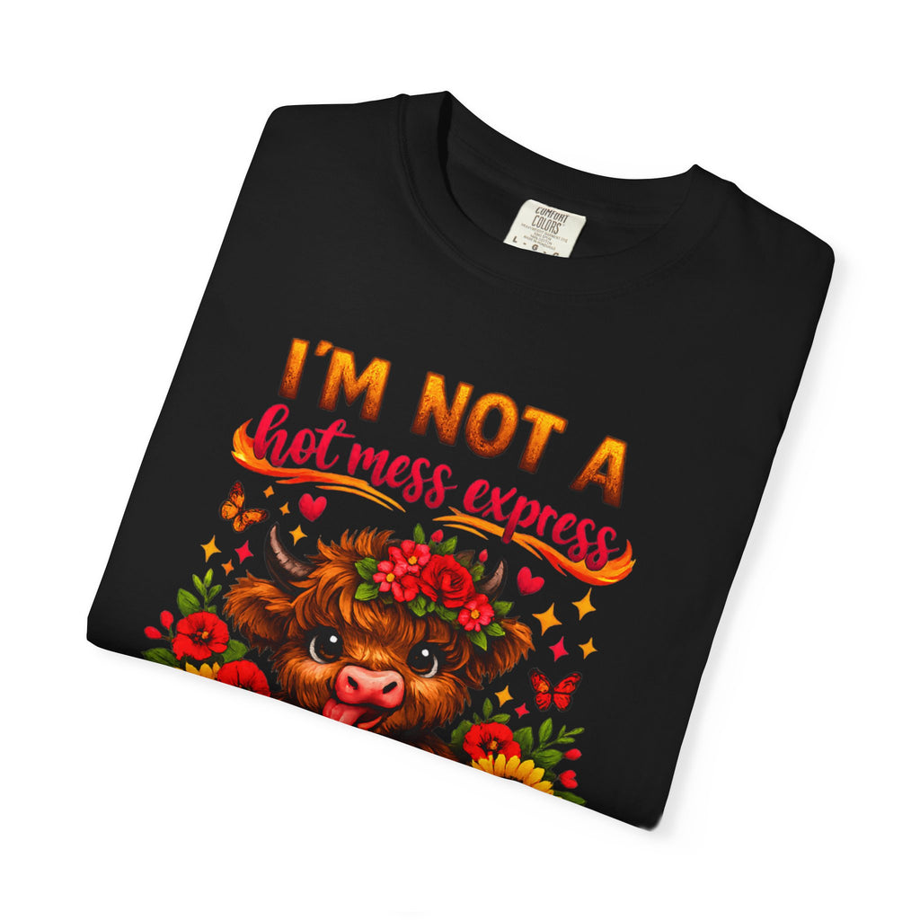 Cute Highland Cow Funny Tee T-Shirt | Comfort Colors