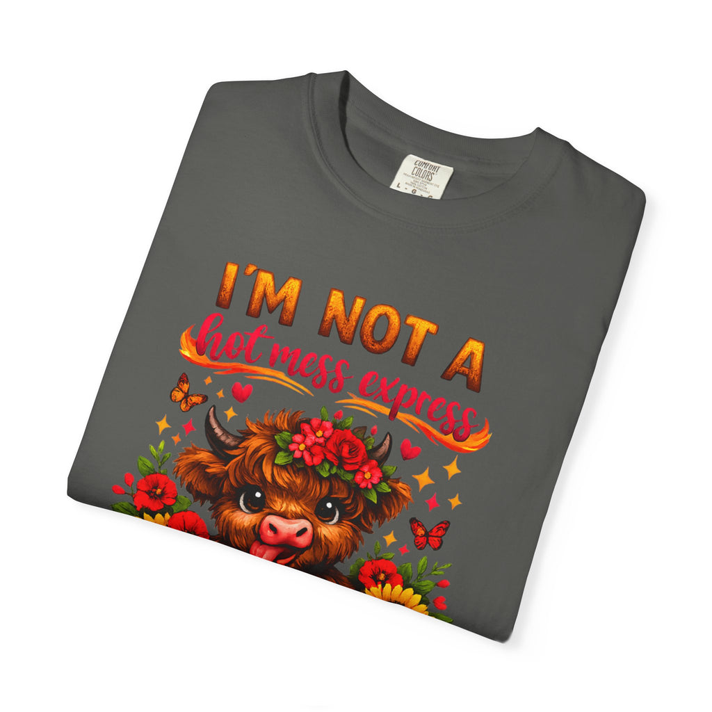 Cute Highland Cow Funny Tee T-Shirt | Comfort Colors