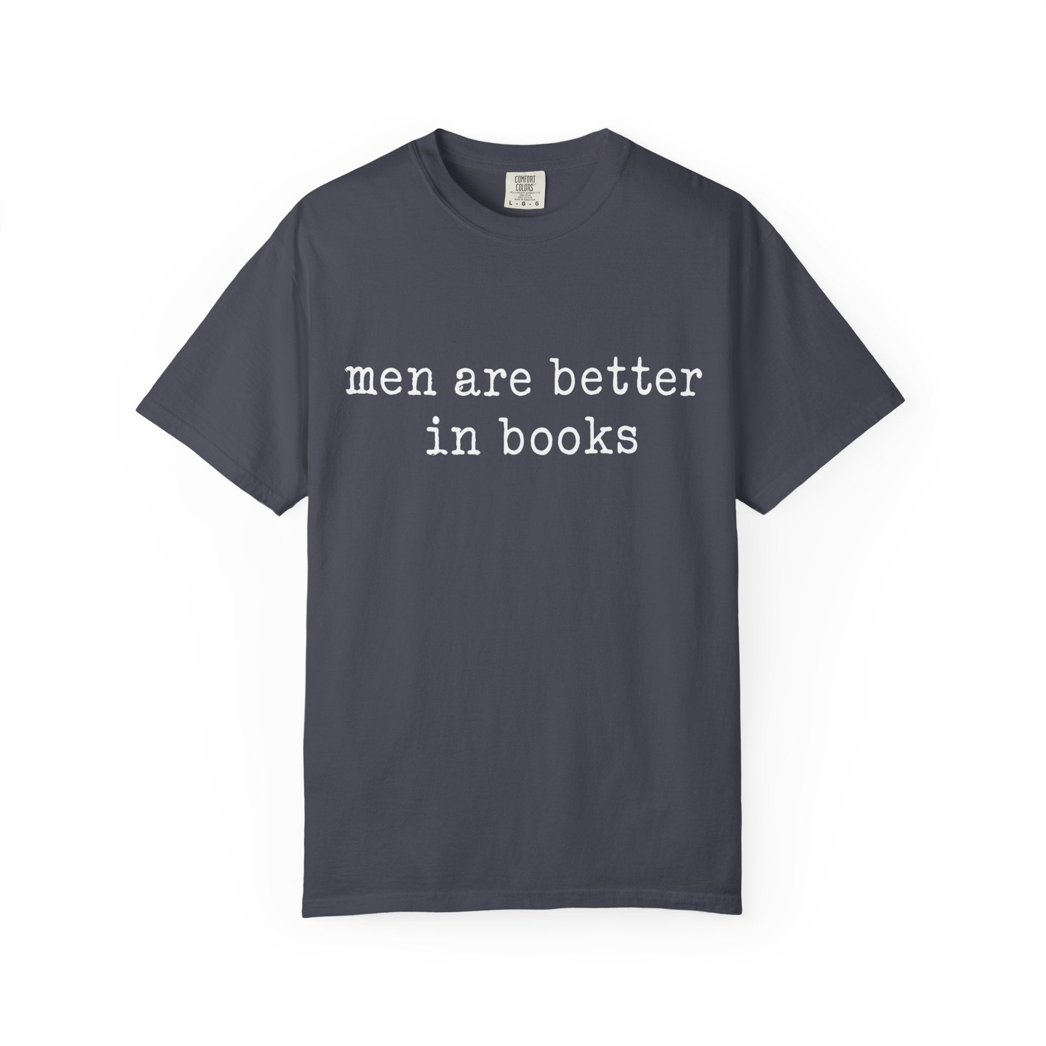 Men Are Better In Books Shirt, Book Lover Shirt, Funny Reader Tee, Romance Book Shirt, Bookish Gift, Minimalist Graphic Tee, Reader Shirt