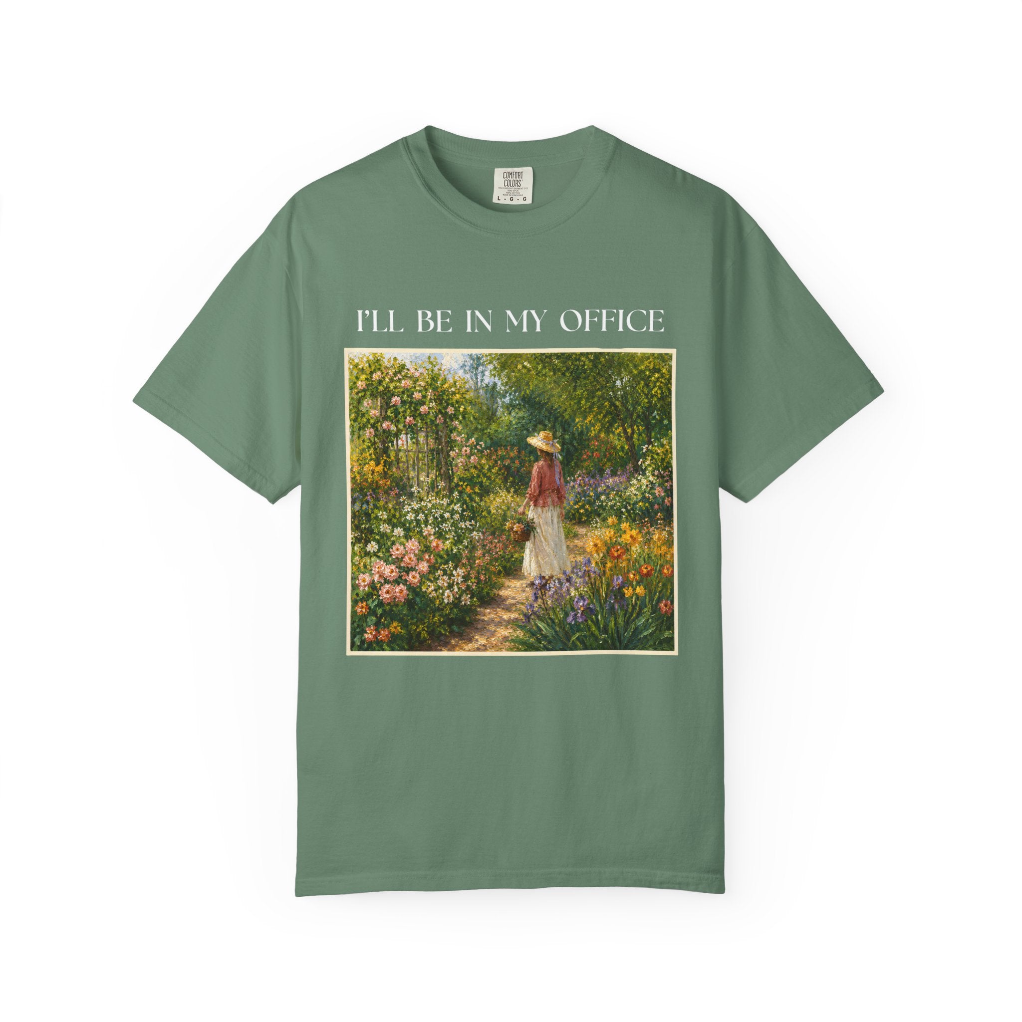 ILL Be In My Office Shirt, Garden Lover TShirt, Cottagecore Floral Tee, Gardening Shirt, Comfort Colors Garden Graphic Tee