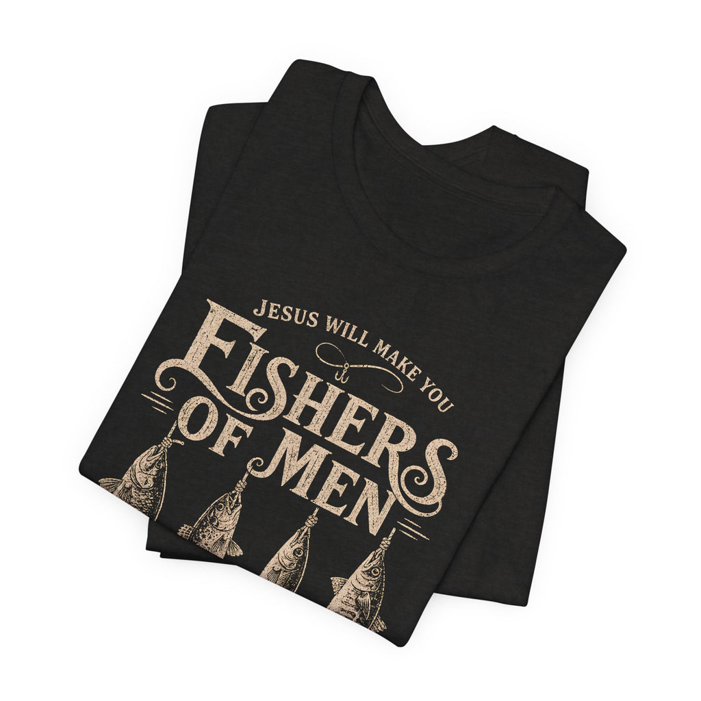Fishers of Men Matthew 4:19 T-Shirt | Christian Scripture Tee