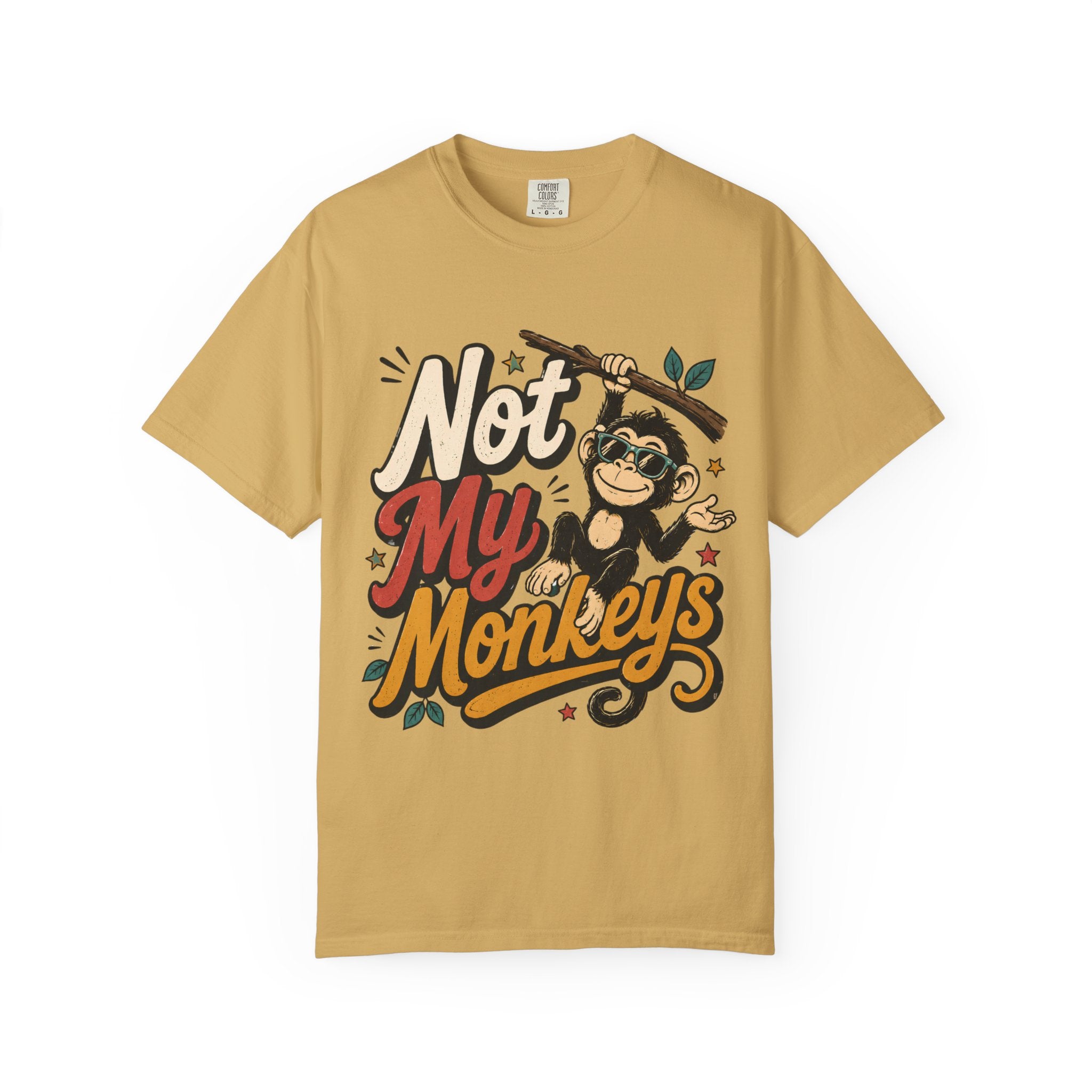 Not My Monkeys Not My Circus Shirt, Funny Monkey Graphic Tee, Comfort Colors Tee, Sarcastic Circus Tee, Oversized Boxy Tee