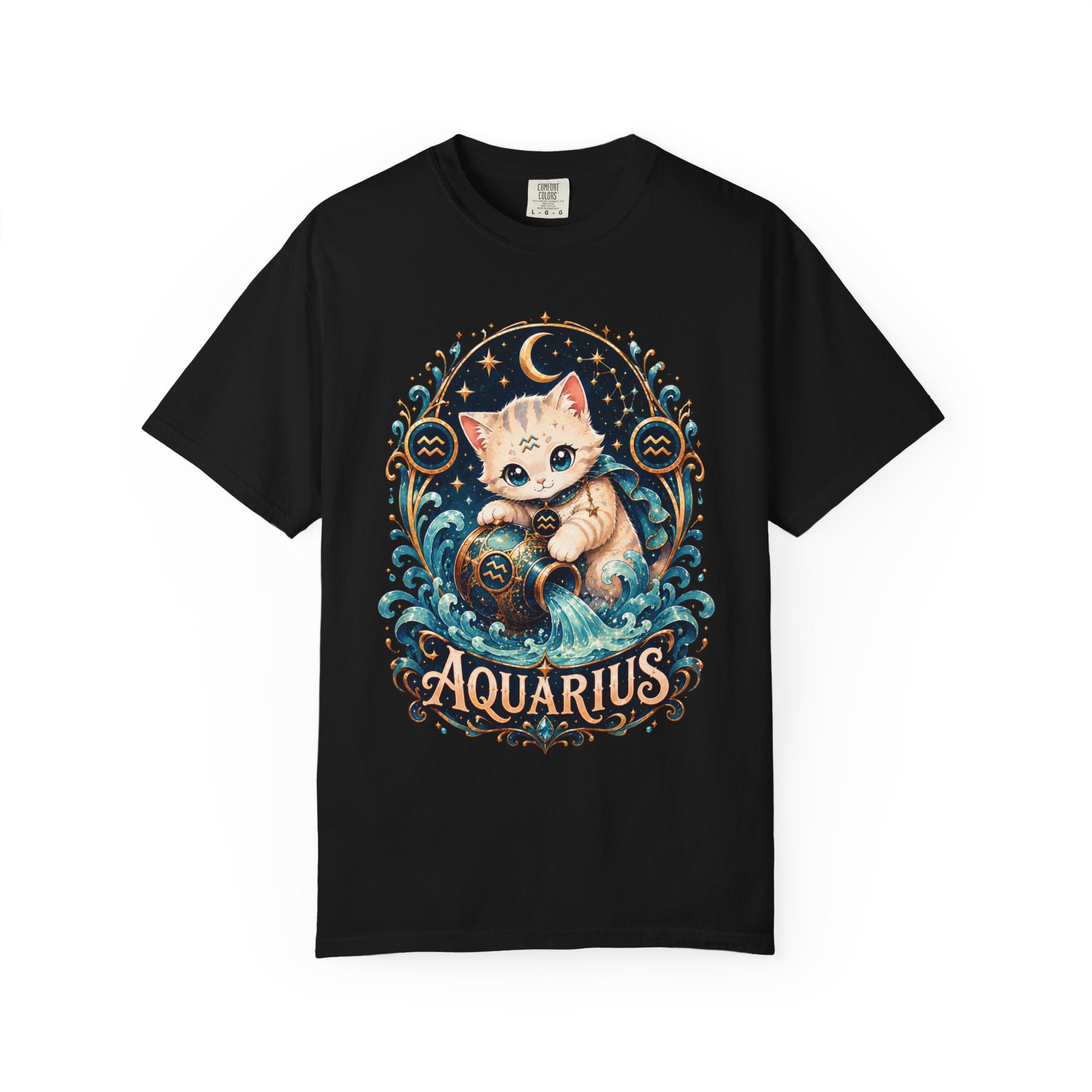 Aquarius Cat horoscope shirt | T-Shirt