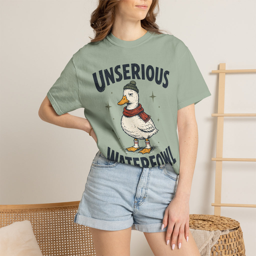 Unserious Waterfowl Shirt, Funny Duck Shirt, Comfort Colors Duck Tee, Sarcastic Animal Shirt, Cozy Winter Duck Graphic Tee, Bird Lover Gift