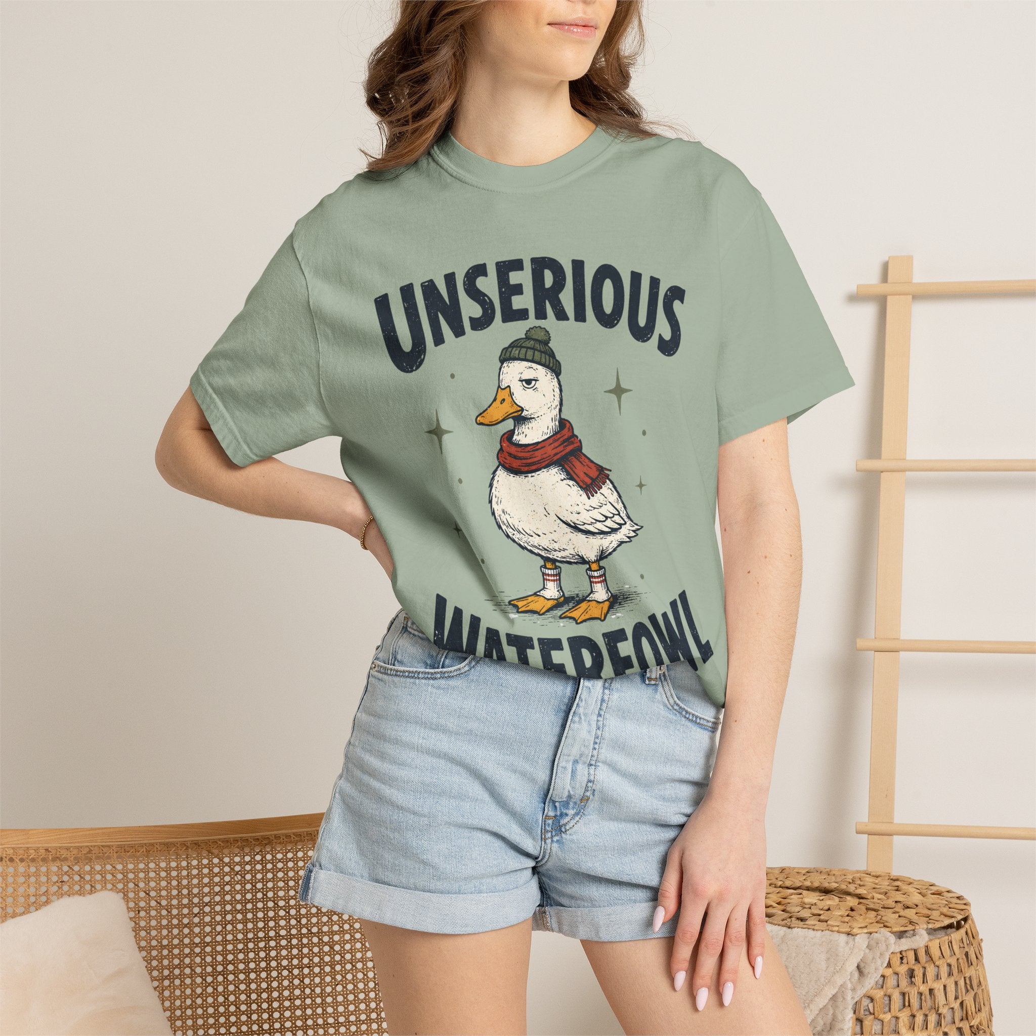 Unserious Waterfowl Shirt, Funny Duck Shirt, Comfort Colors Duck Tee, Sarcastic Animal Shirt, Cozy Winter Duck Graphic Tee, Bird Lover Gift