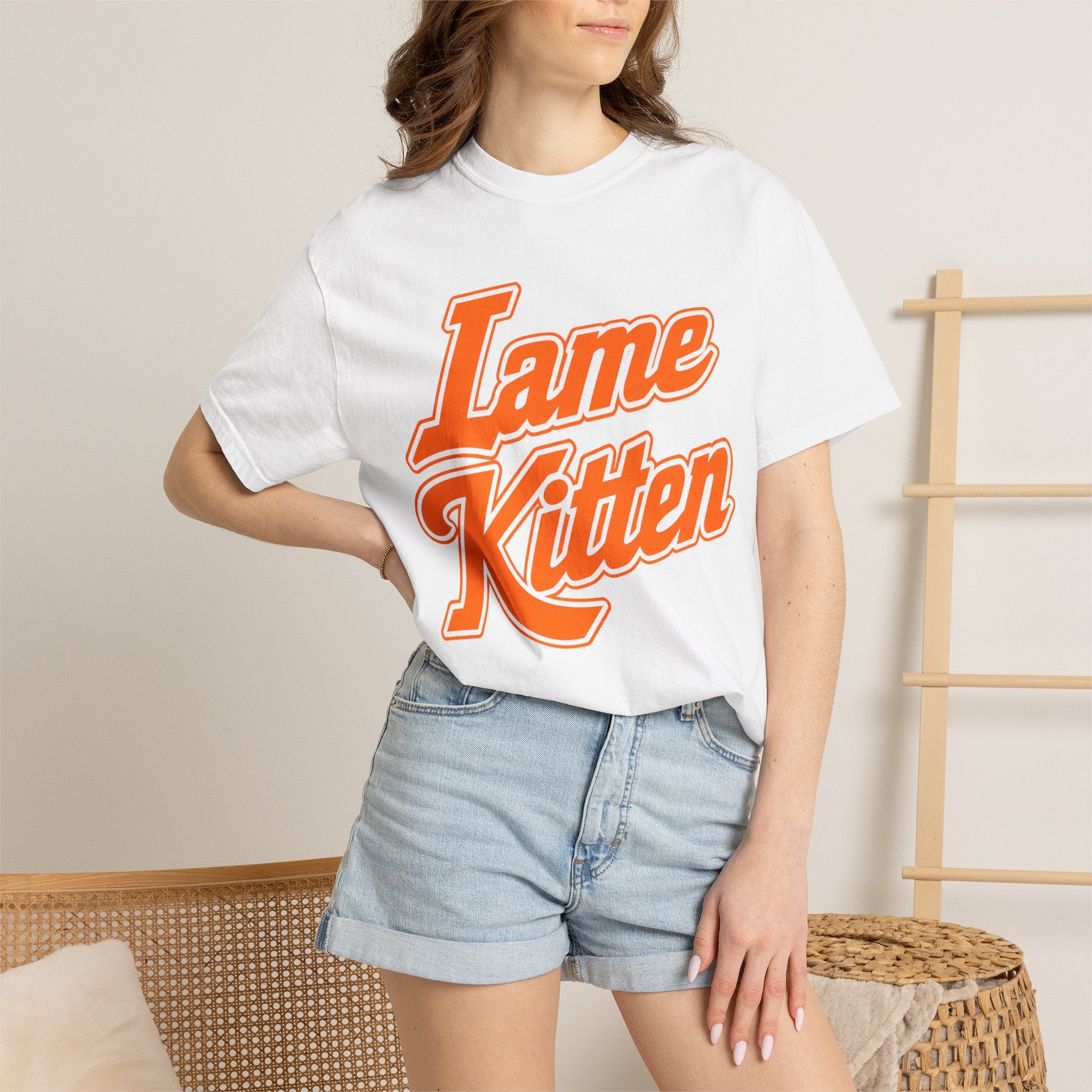 Lame Kitten Shirt, Tennessee Orange Game Day Tee, Knoxville Football Fan Shirt, Orange White Rivalry T-Shirt