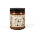 Cultivate Calm Soy Candle amber jar | Aromatherapy Scented Candle