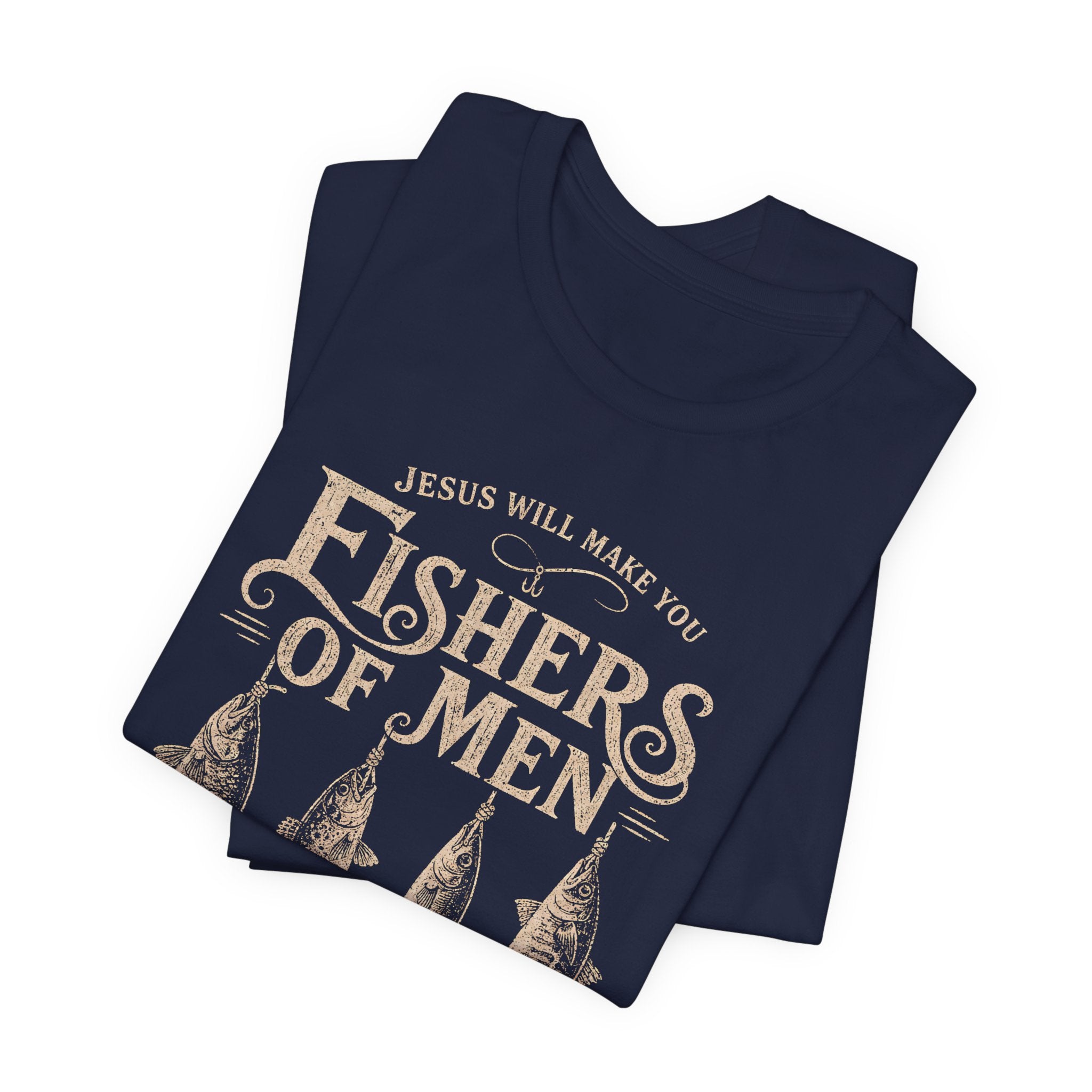 Fishers of Men Matthew 4:19 T-Shirt | Christian Scripture Tee