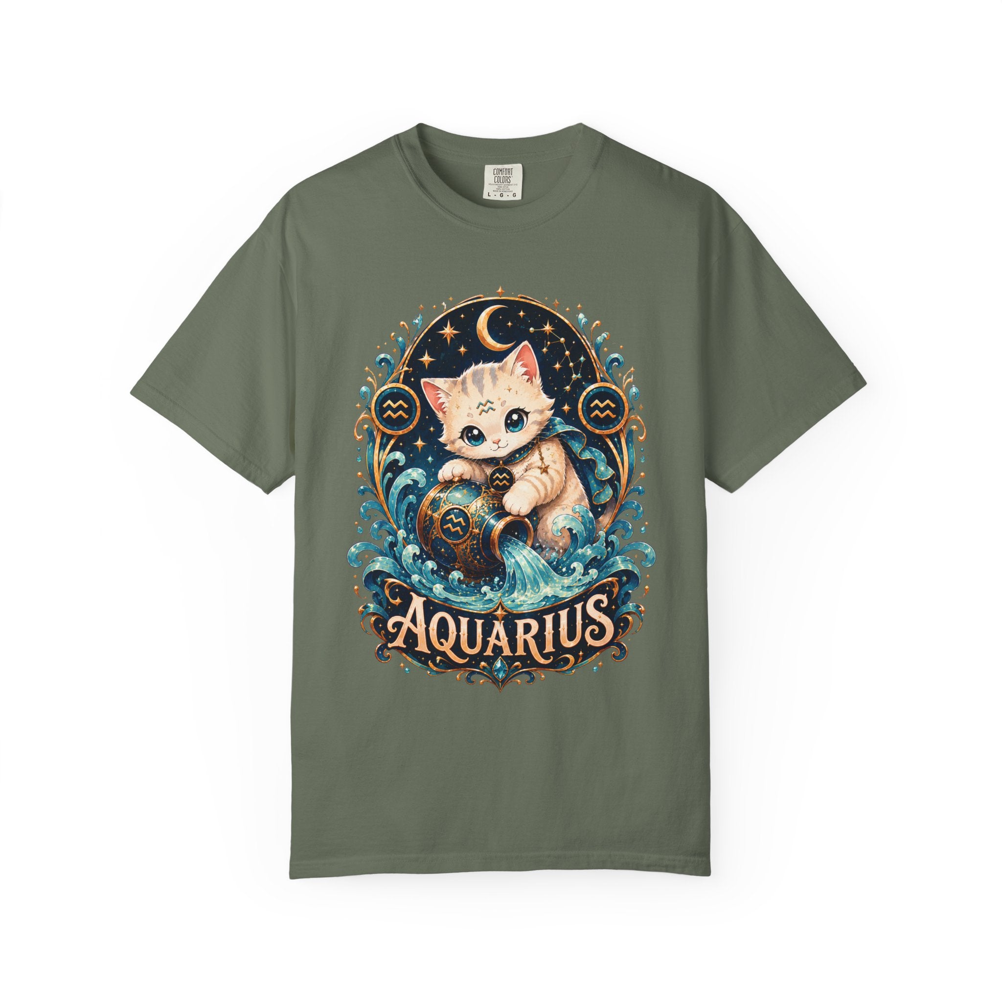 Aquarius Cat horoscope shirt | T-Shirt
