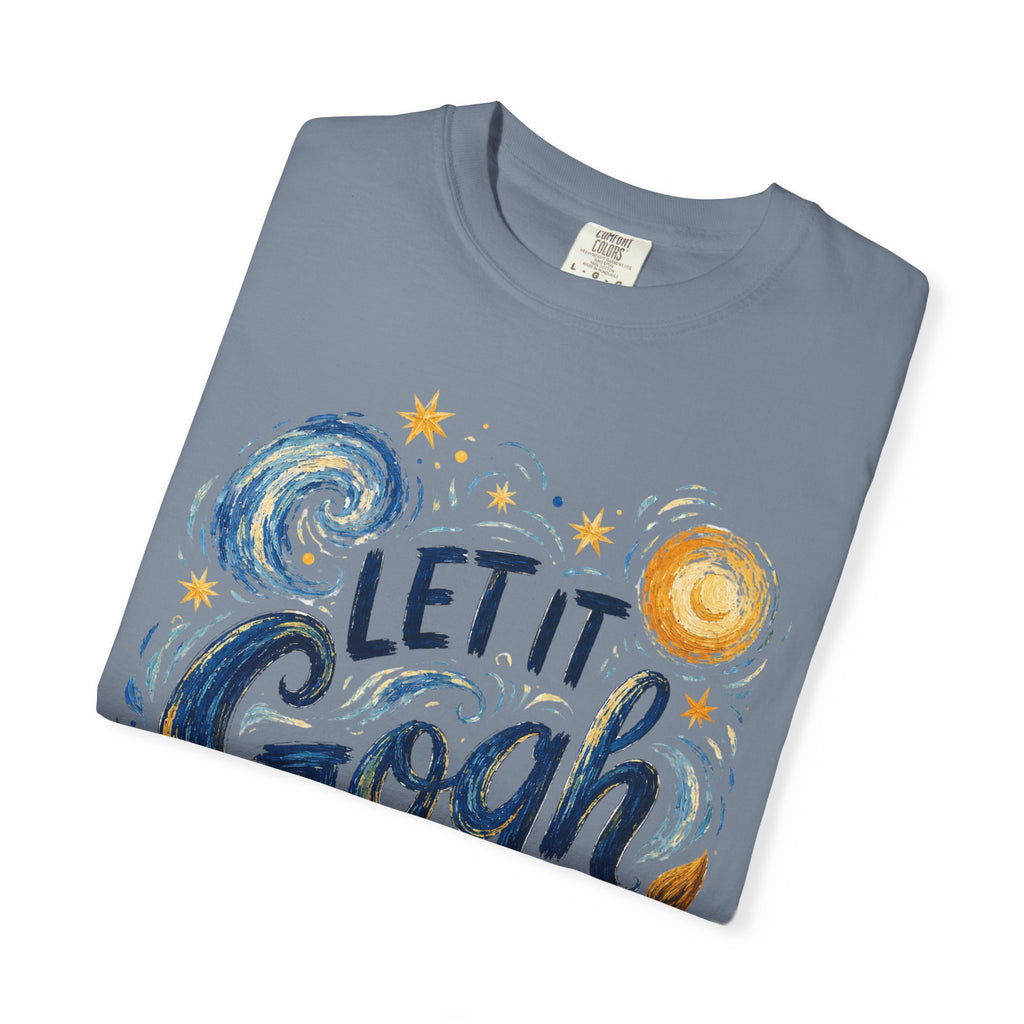 Let It Gogh Shirt, Van Gogh Inspired Art Teacher Tee, Funny Artist Shirt, Sunflower Starry Night Style Graphic Tee, Painter Gift Shirt