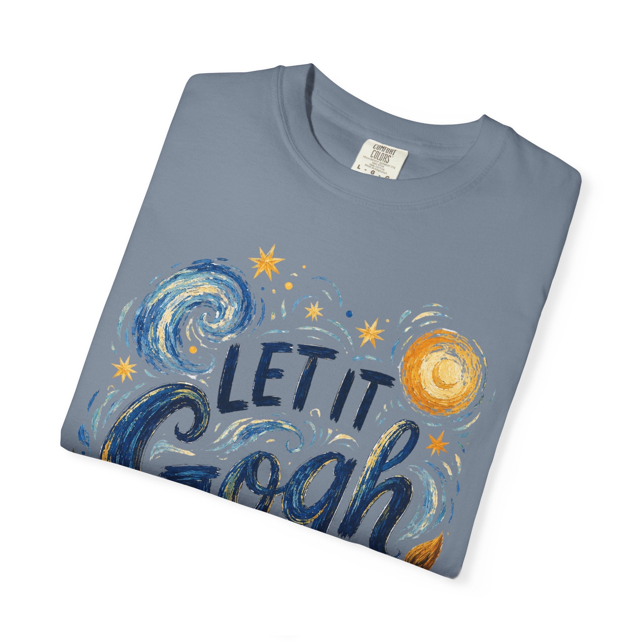 Let It Gogh Shirt, Van Gogh Inspired Art Teacher Tee, Funny Artist Shirt, Sunflower Starry Night Style Graphic Tee, Painter Gift Shirt