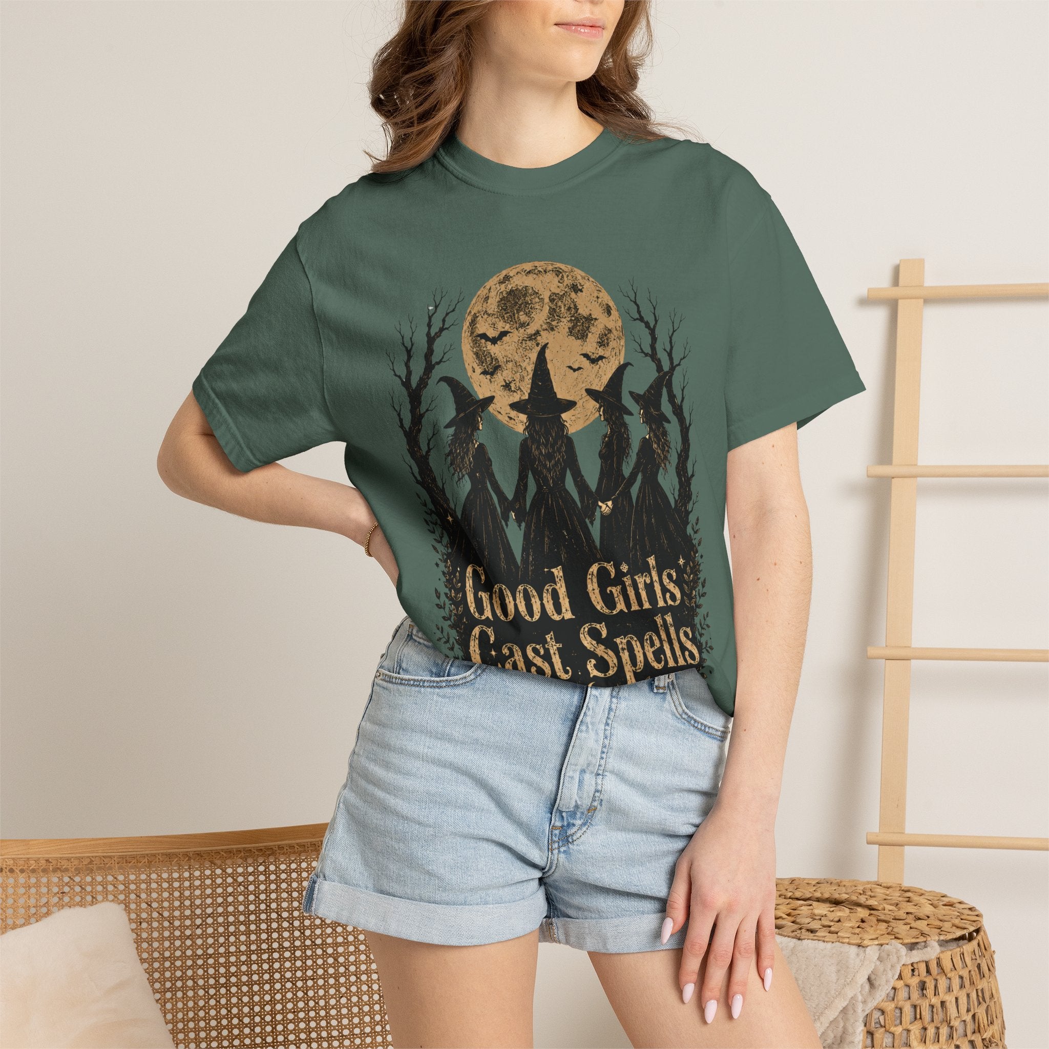 Good Girls Cast Spells Shirt, Witch Halloween Shirt, Witchy Graphic Tee, Spooky Season Shirt, Vintage Witch Shirt, Halloween Tee