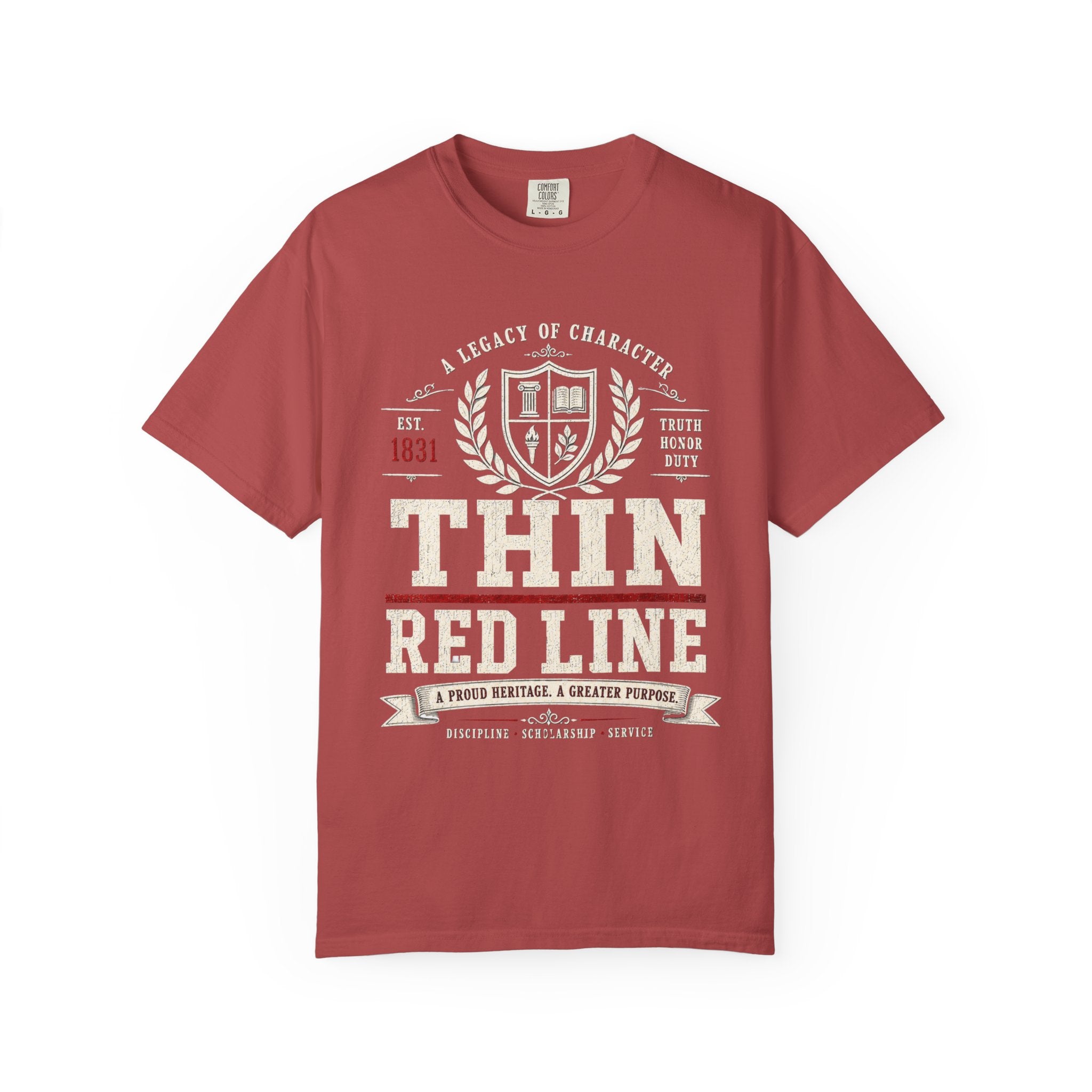 Thin Red Line Shirt, Alabama Football Game Day Tee, VIntage Collegiate Crimson Fan Shirt, Southern Heritage College Inspired T-Shirt