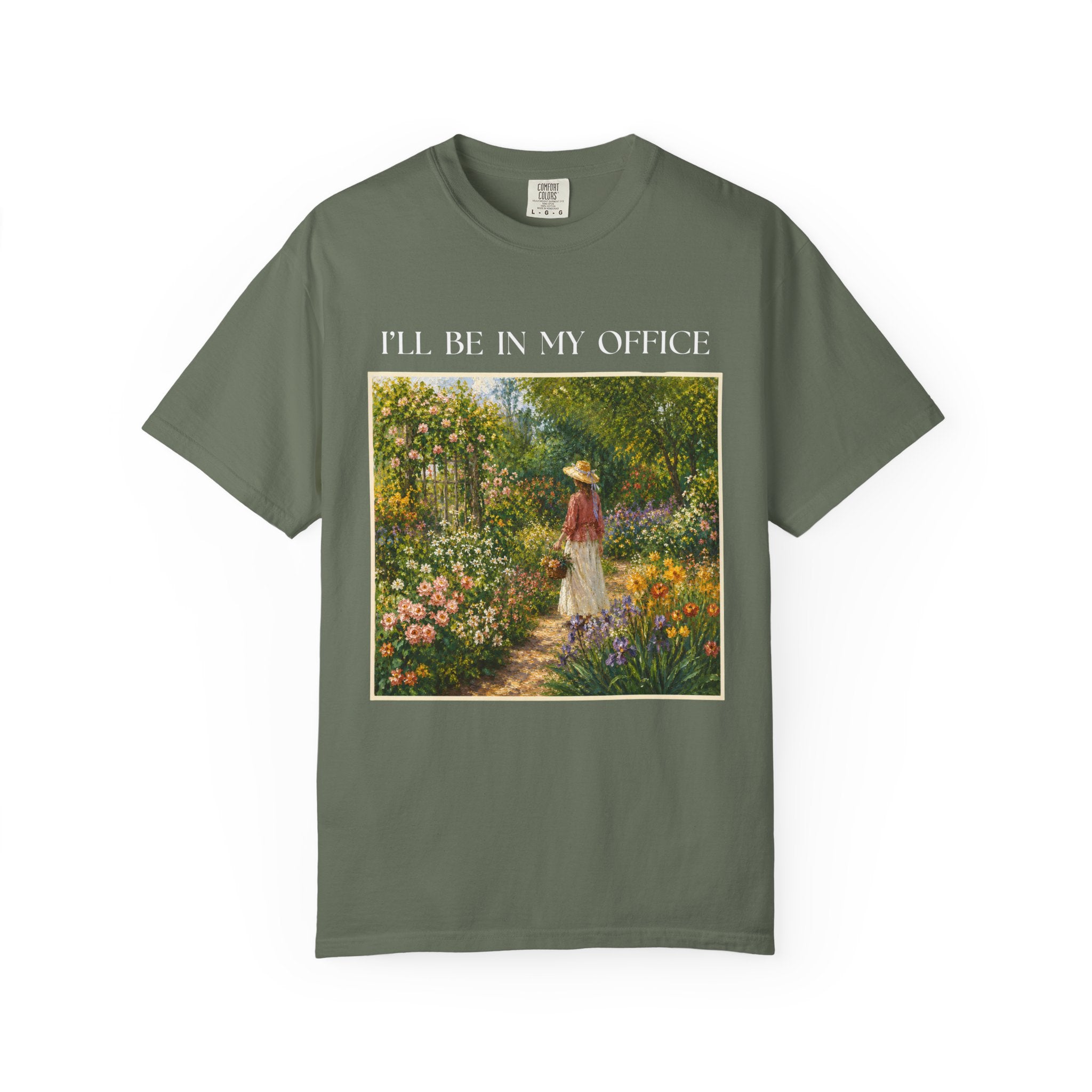 ILL Be In My Office Shirt, Garden Lover TShirt, Cottagecore Floral Tee, Gardening Shirt, Comfort Colors Garden Graphic Tee