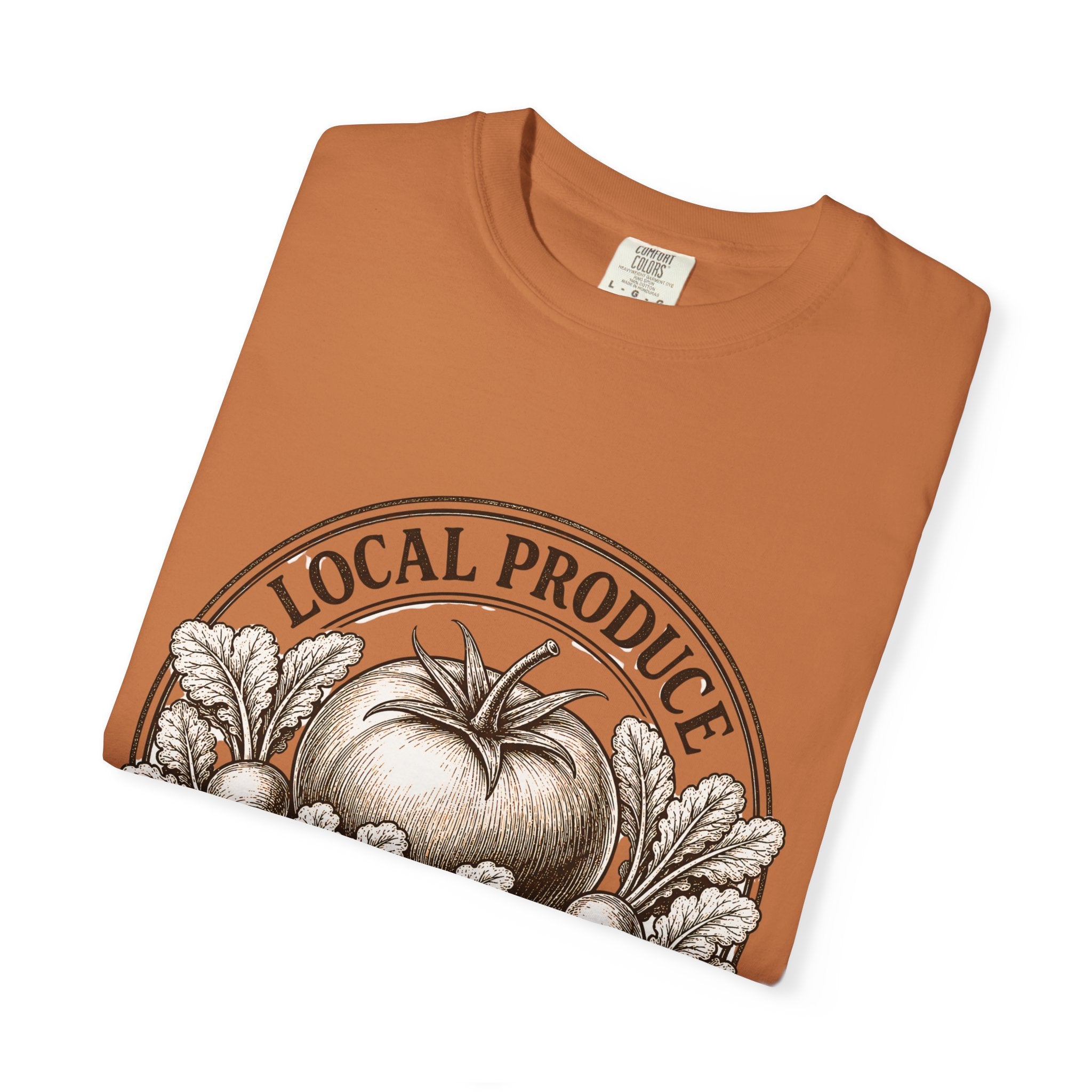Vintage Local Produce Shirt, Farmers Market Tomato Tee, Heirloom Tomato Radish Graphic Tee, Gerden Lover GIft, Est. 2026 Market Tee