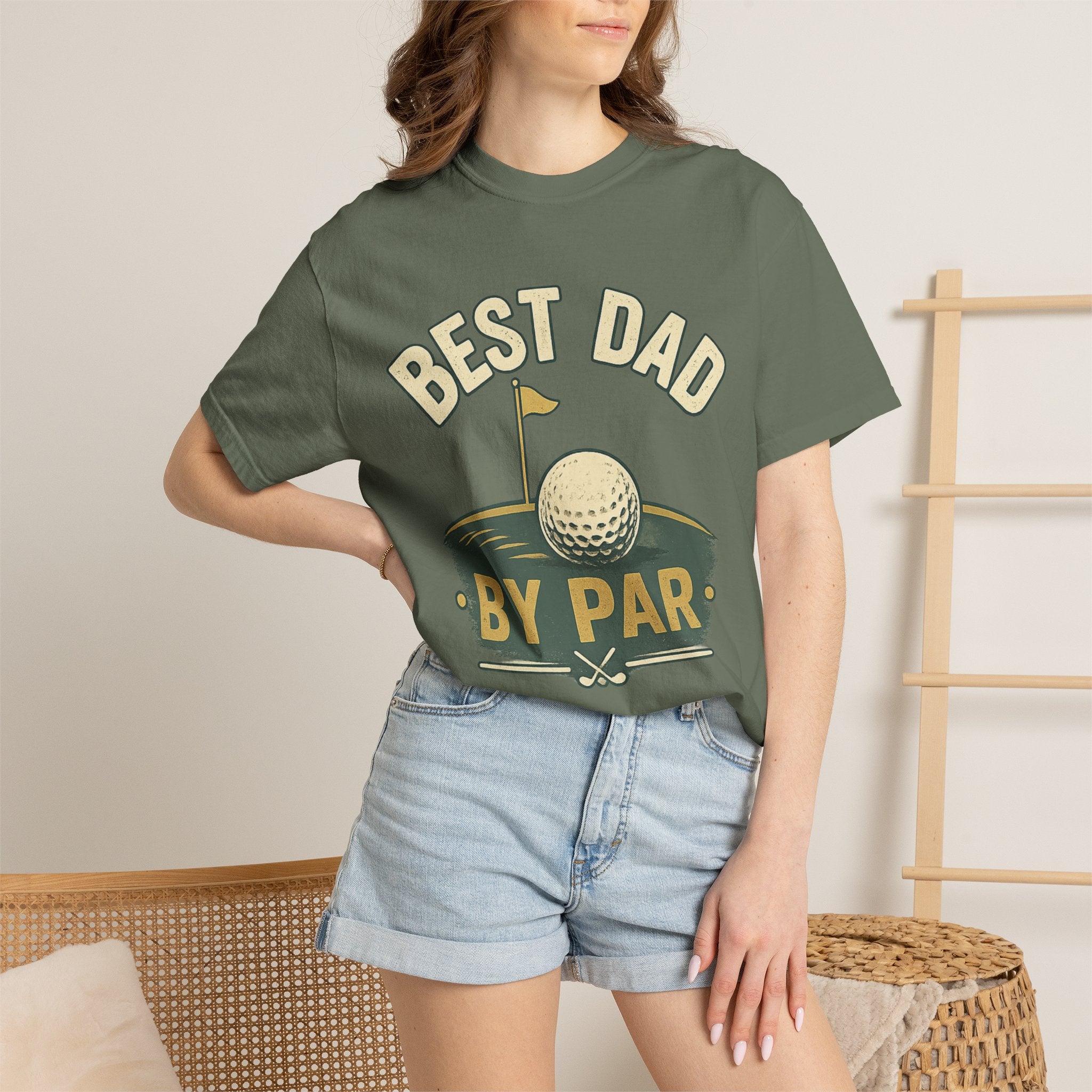 Best Dad By Par Shirt, Funny Golf Dad T-Shirt, Fathers Day Golf Tee, Retro Golf Shirt for Men, Golf Lover Gift, Vintage Dad Shirt