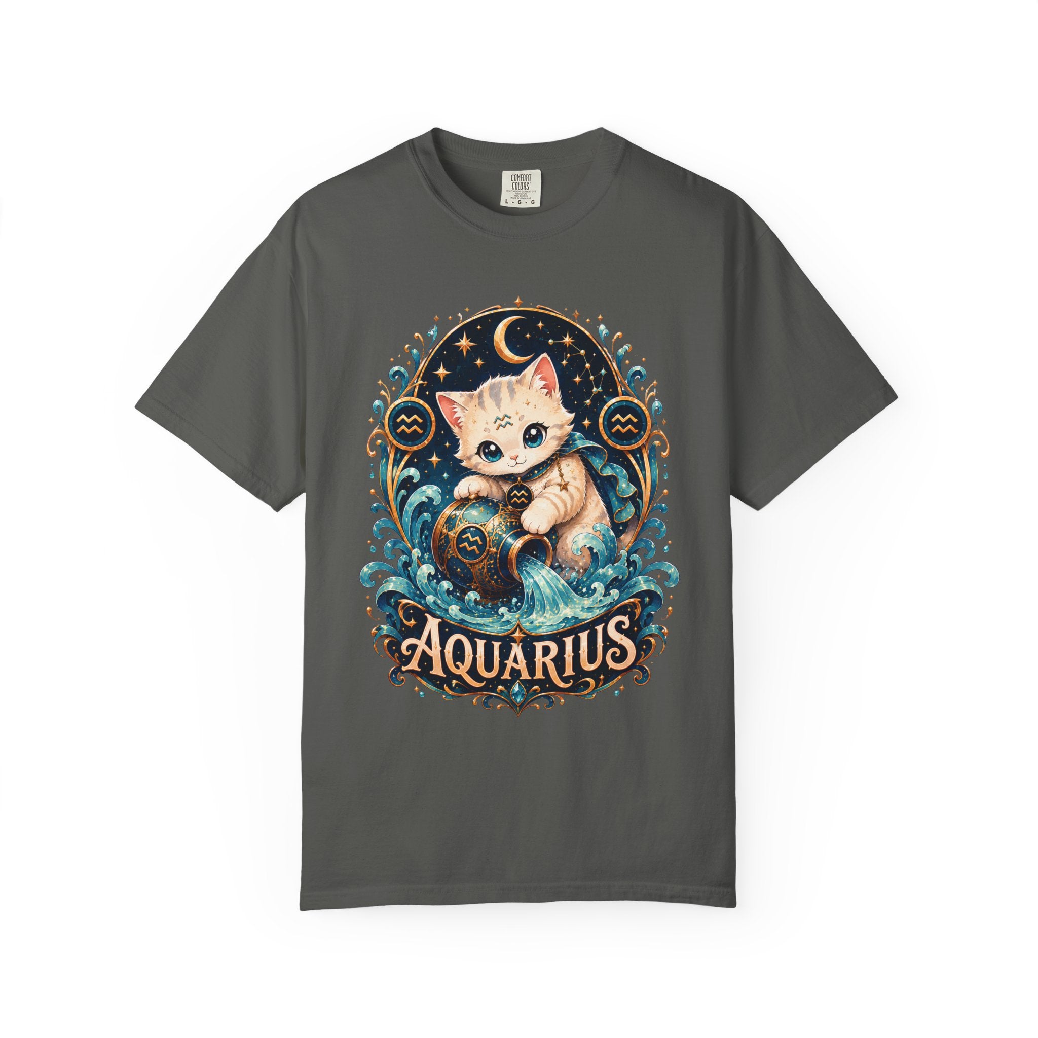 Aquarius Cat horoscope shirt | T-Shirt