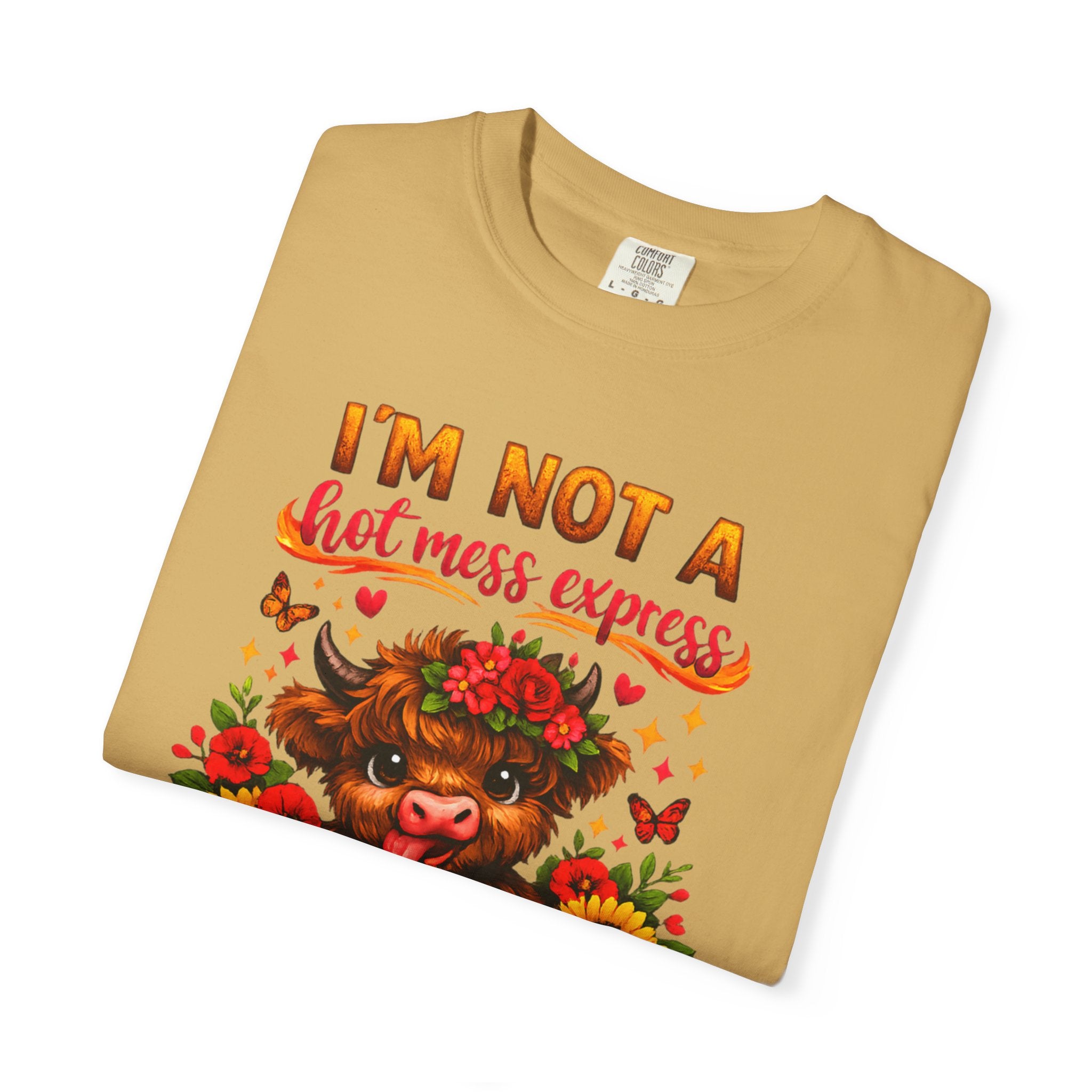 Cute Highland Cow Funny Tee T-Shirt | Comfort Colors