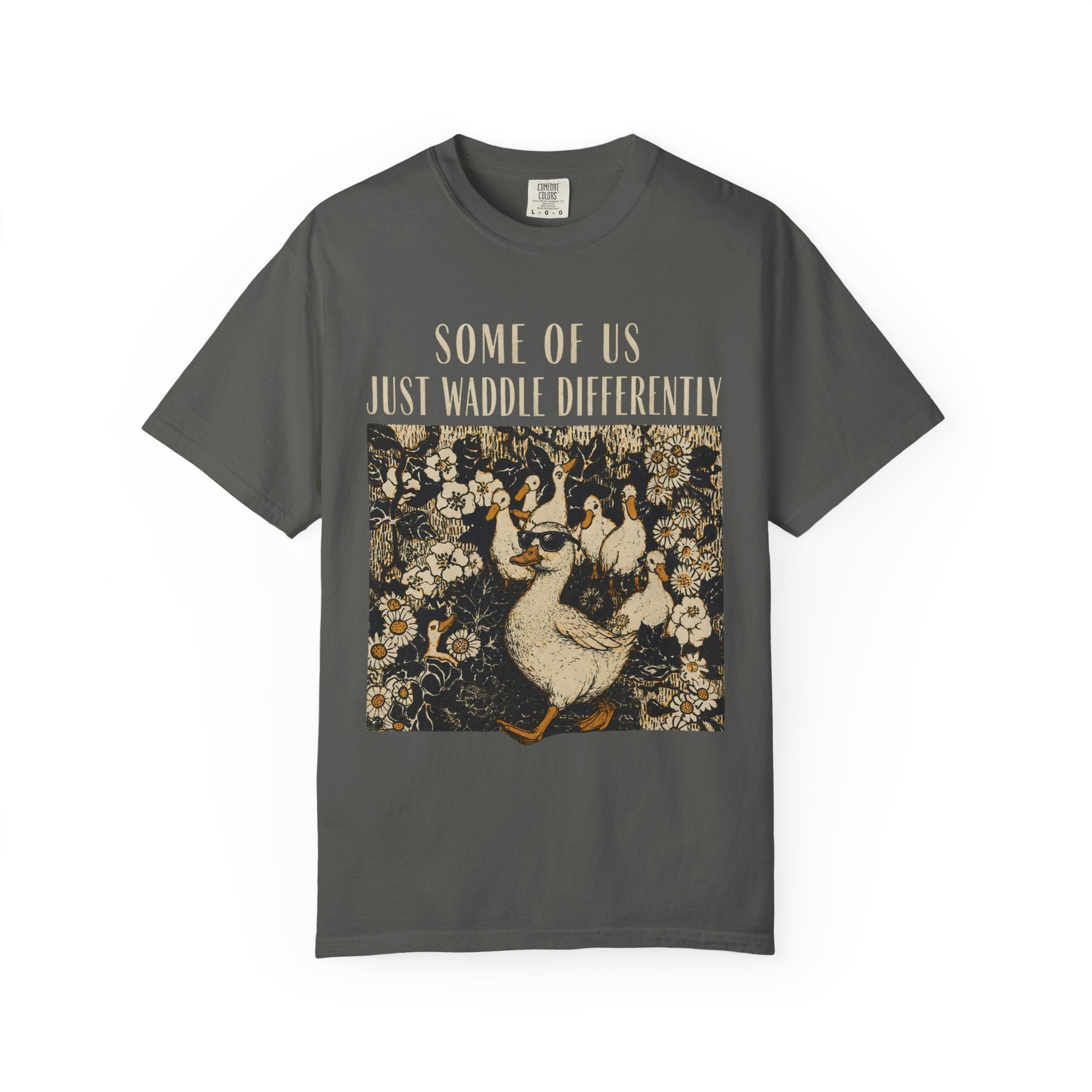 Funny Duck Shirt, Some Of Us Just Waddle Differently Tee, Cute Duck Lover Gift, Cottagecore Animal Shirt, Sarcastic Graphic Tee