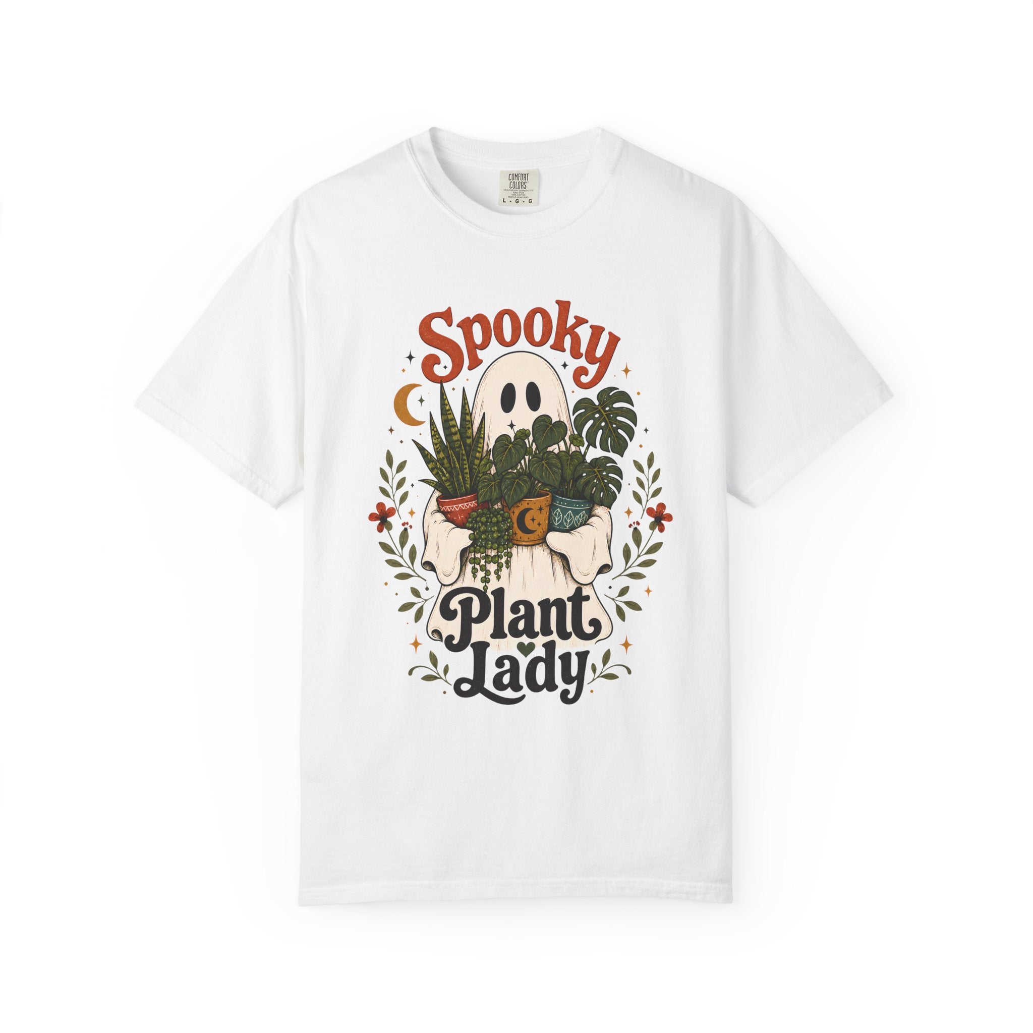 Spooky Plant Lady Halloween Shirt | Cute Pumpkin Potted Plants Tee
