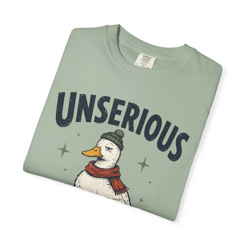 Unserious Waterfowl Shirt, Funny Duck Shirt, Comfort Colors Duck Tee, Sarcastic Animal Shirt, Cozy Winter Duck Graphic Tee, Bird Lover Gift