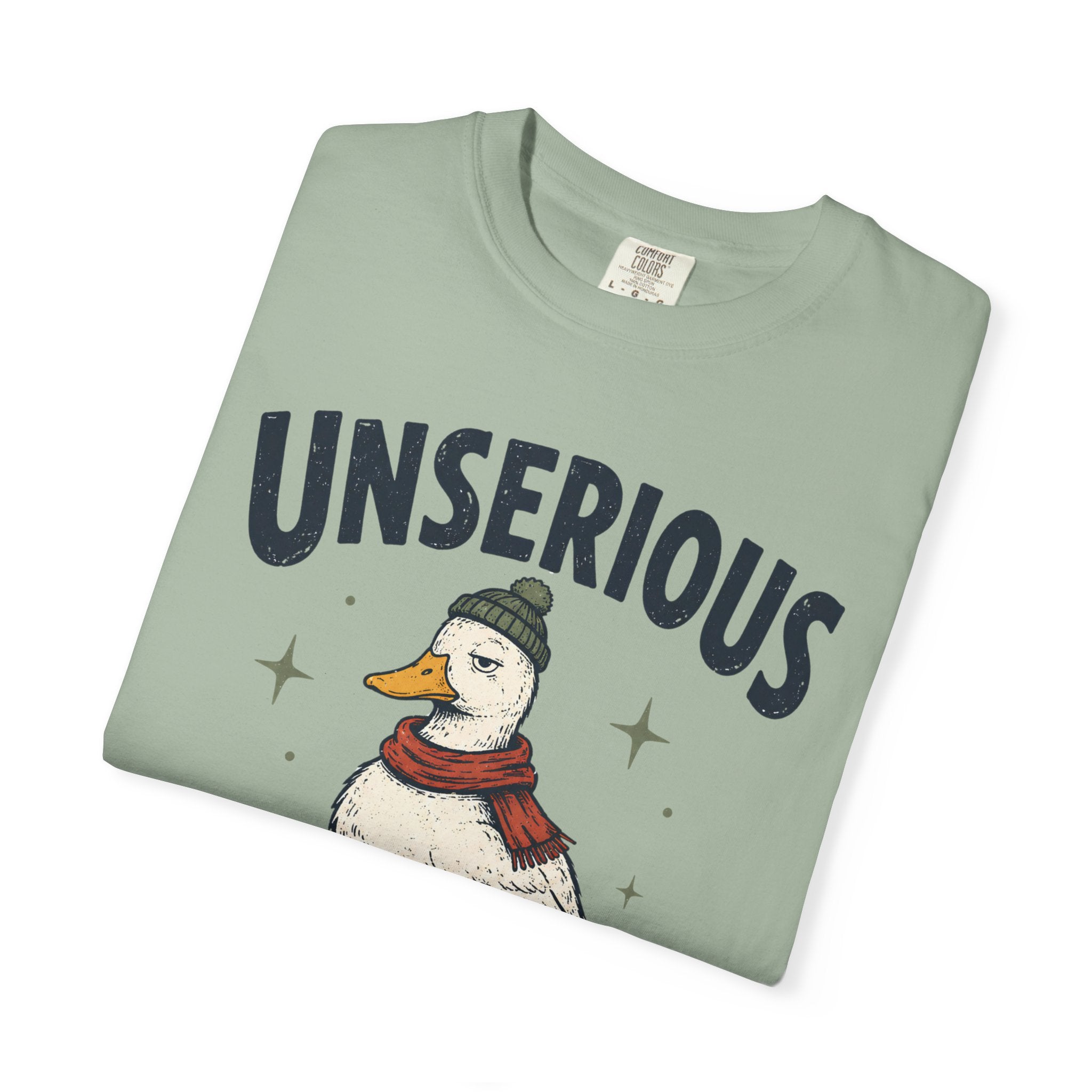 Unserious Waterfowl Shirt, Funny Duck Shirt, Comfort Colors Duck Tee, Sarcastic Animal Shirt, Cozy Winter Duck Graphic Tee, Bird Lover Gift