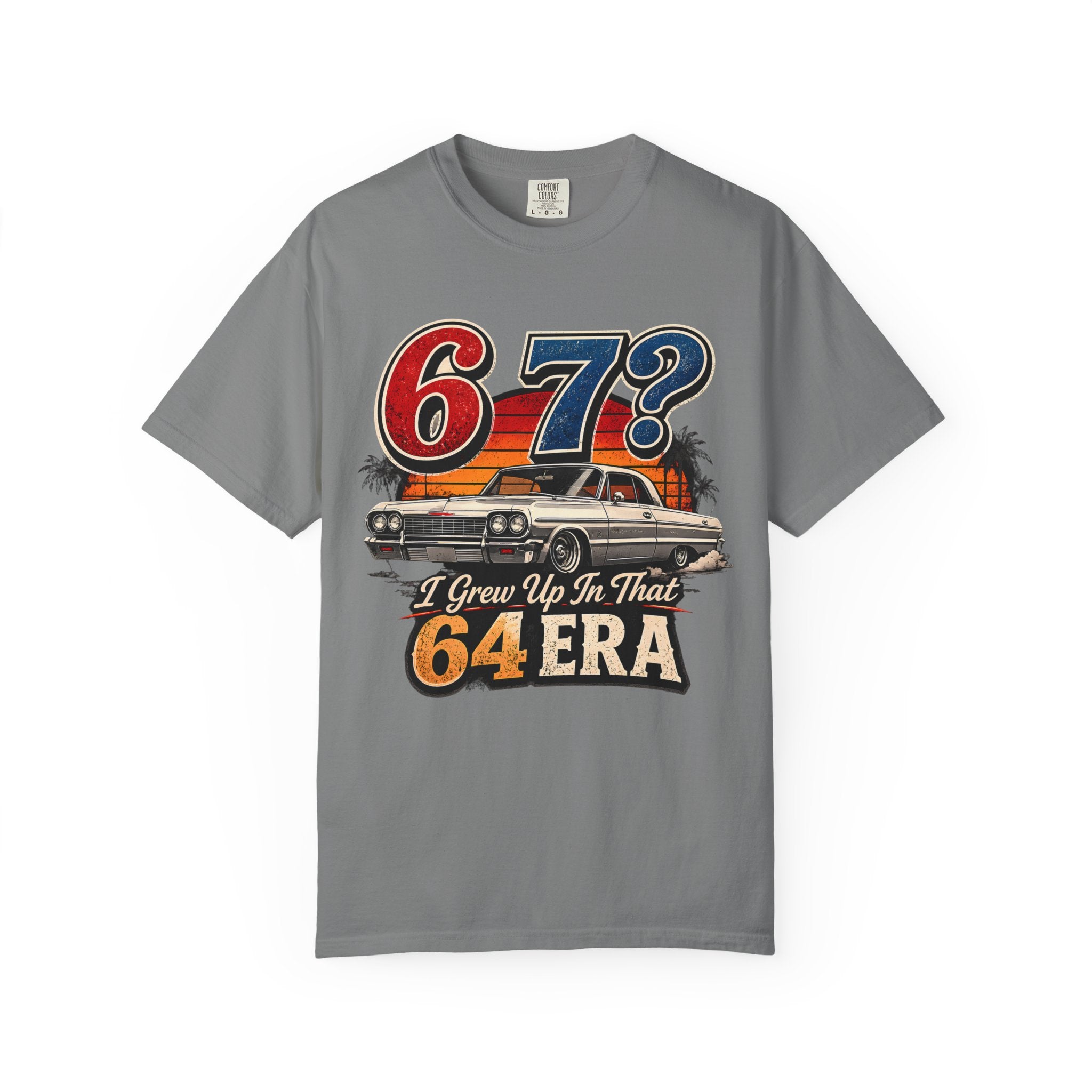 67? I Grew Up In That 64 Era Shirt, Classic Impala Car Tee, Vintage Lowrider Graphic Shirt, Funny Car Lover Gift