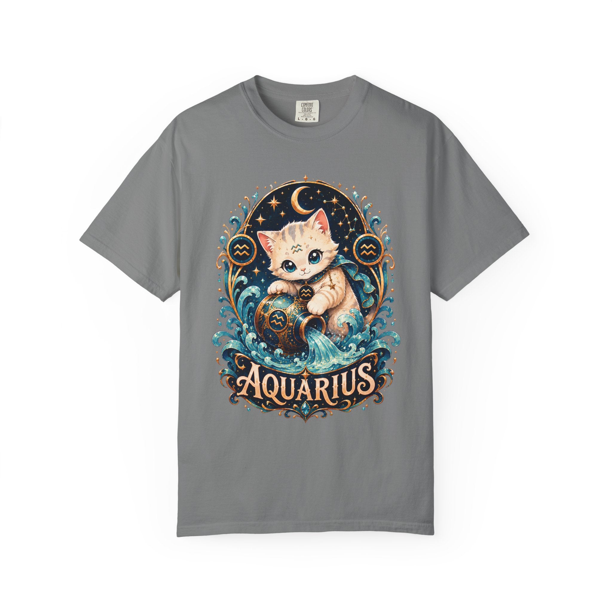 Aquarius Cat horoscope shirt | T-Shirt