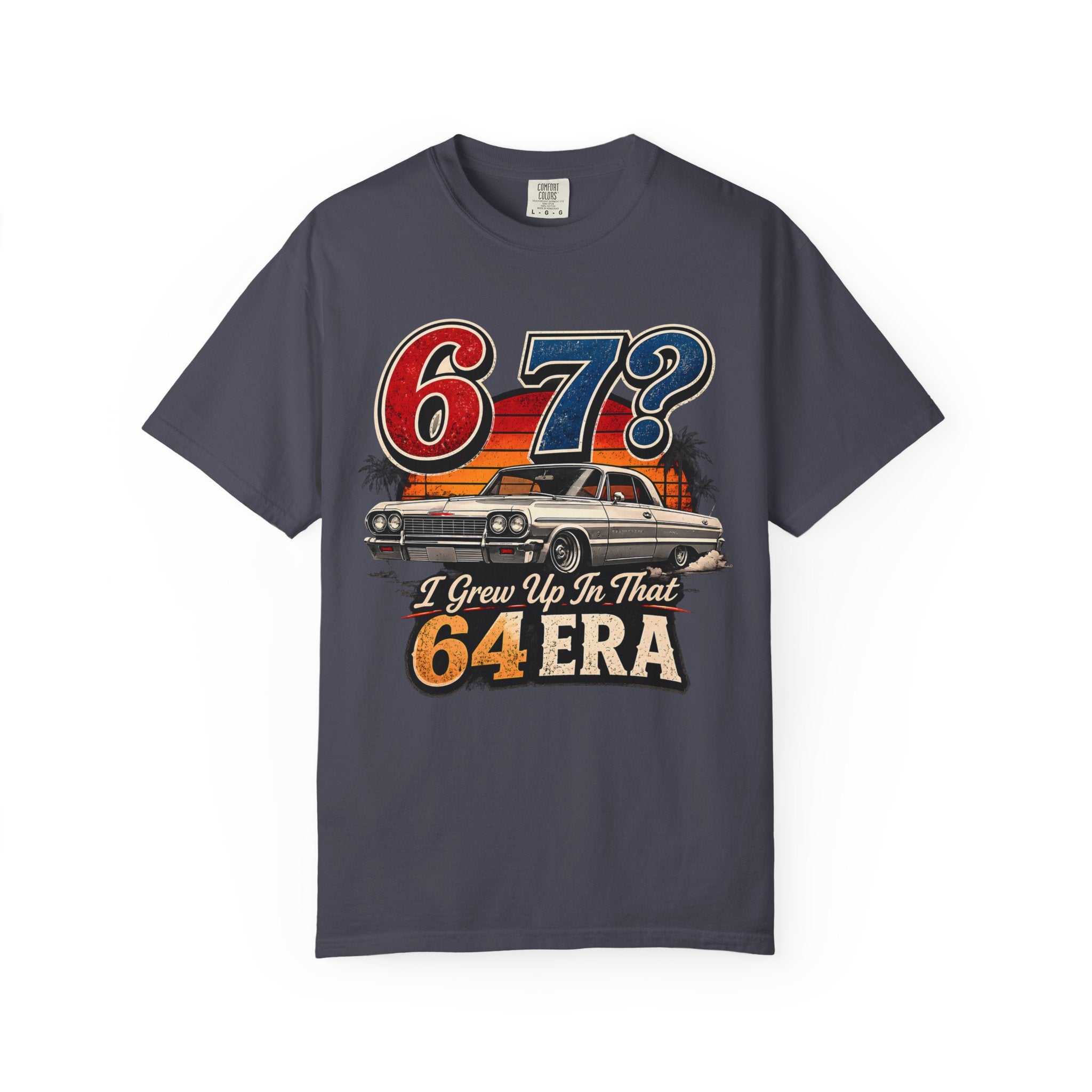67? I Grew Up In That 64 Era Shirt, Classic Impala Car Tee, Vintage Lowrider Graphic Shirt, Funny Car Lover Gift