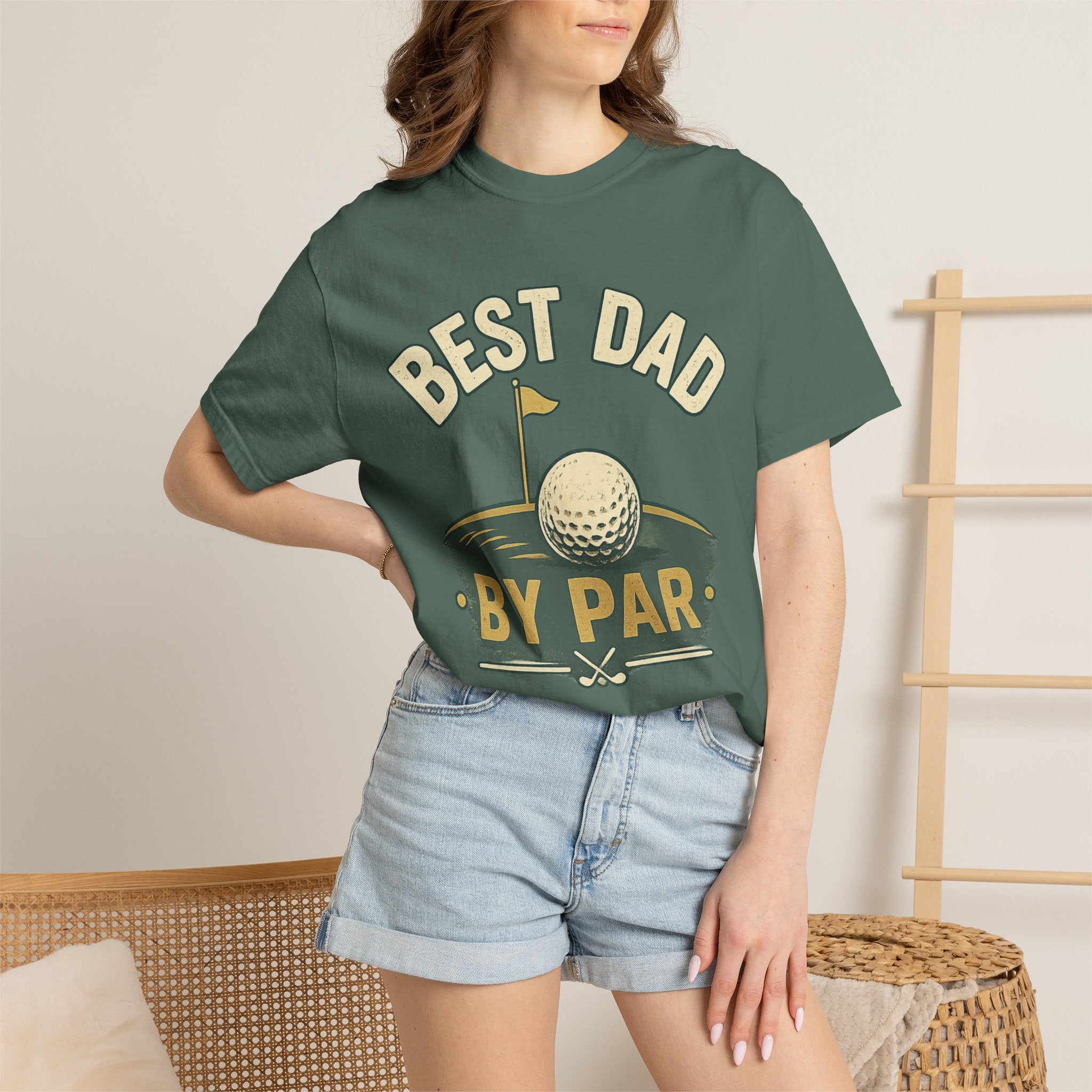 Best Dad By Par Shirt, Funny Golf Dad T-Shirt, Fathers Day Golf Tee, Retro Golf Shirt for Men, Golf Lover Gift, Vintage Dad Shirt