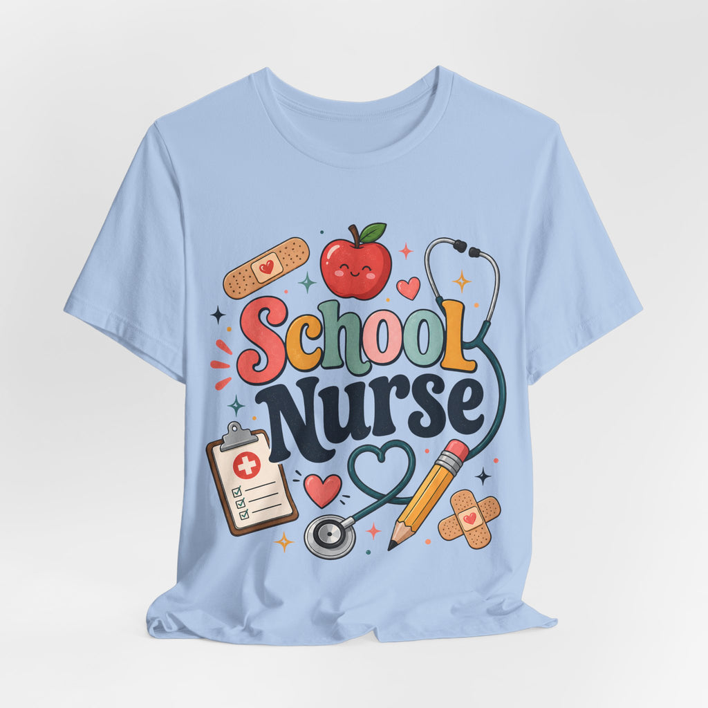 School Nurse Shirt, Cute Nurse Teacher Tee, School Nurse Gift, Nurse Appreciation Shirt, Back to School Nurse Tee, Pediatric Nurse Shirt