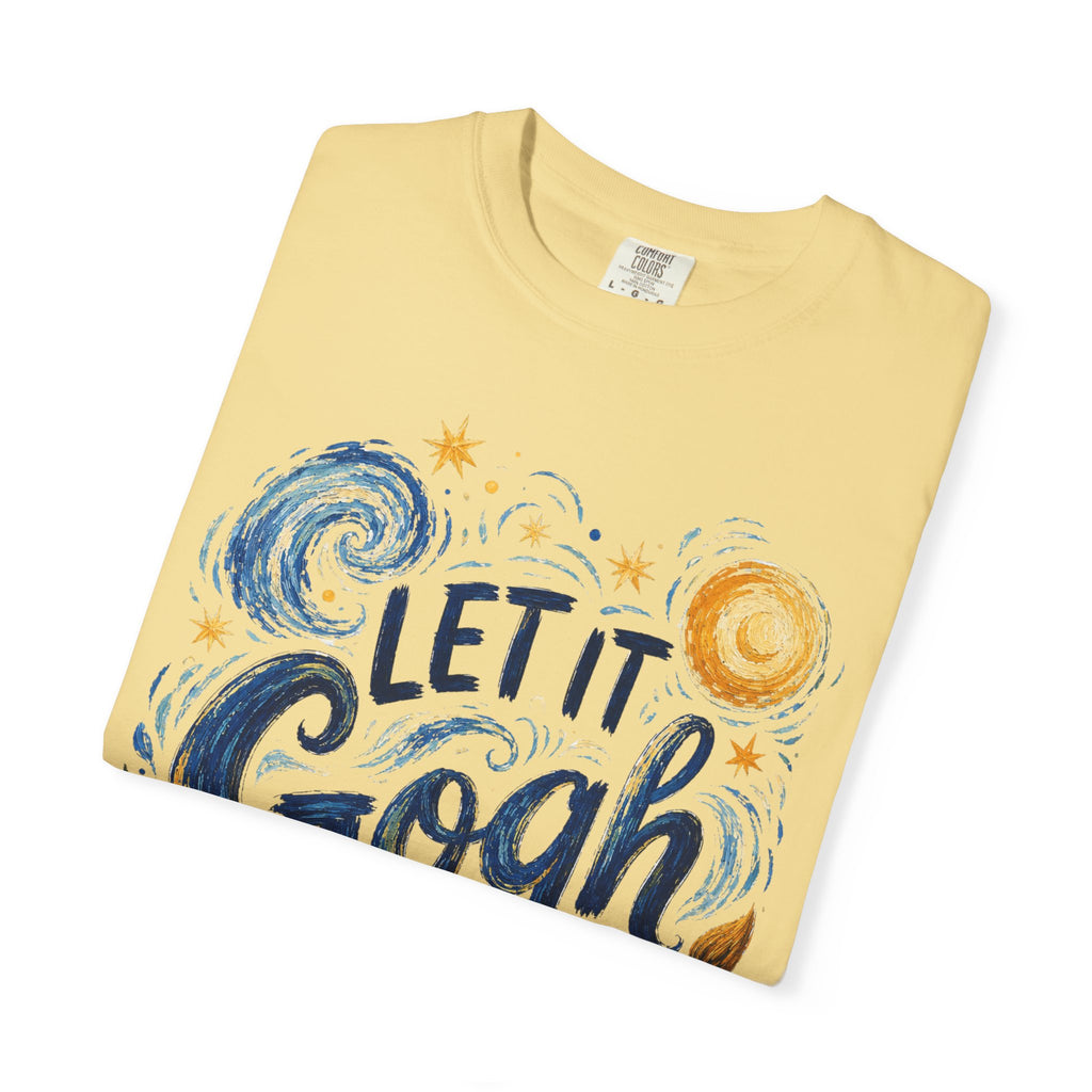 Let It Gogh Shirt, Van Gogh Inspired Art Teacher Tee, Funny Artist Shirt, Sunflower Starry Night Style Graphic Tee, Painter Gift Shirt