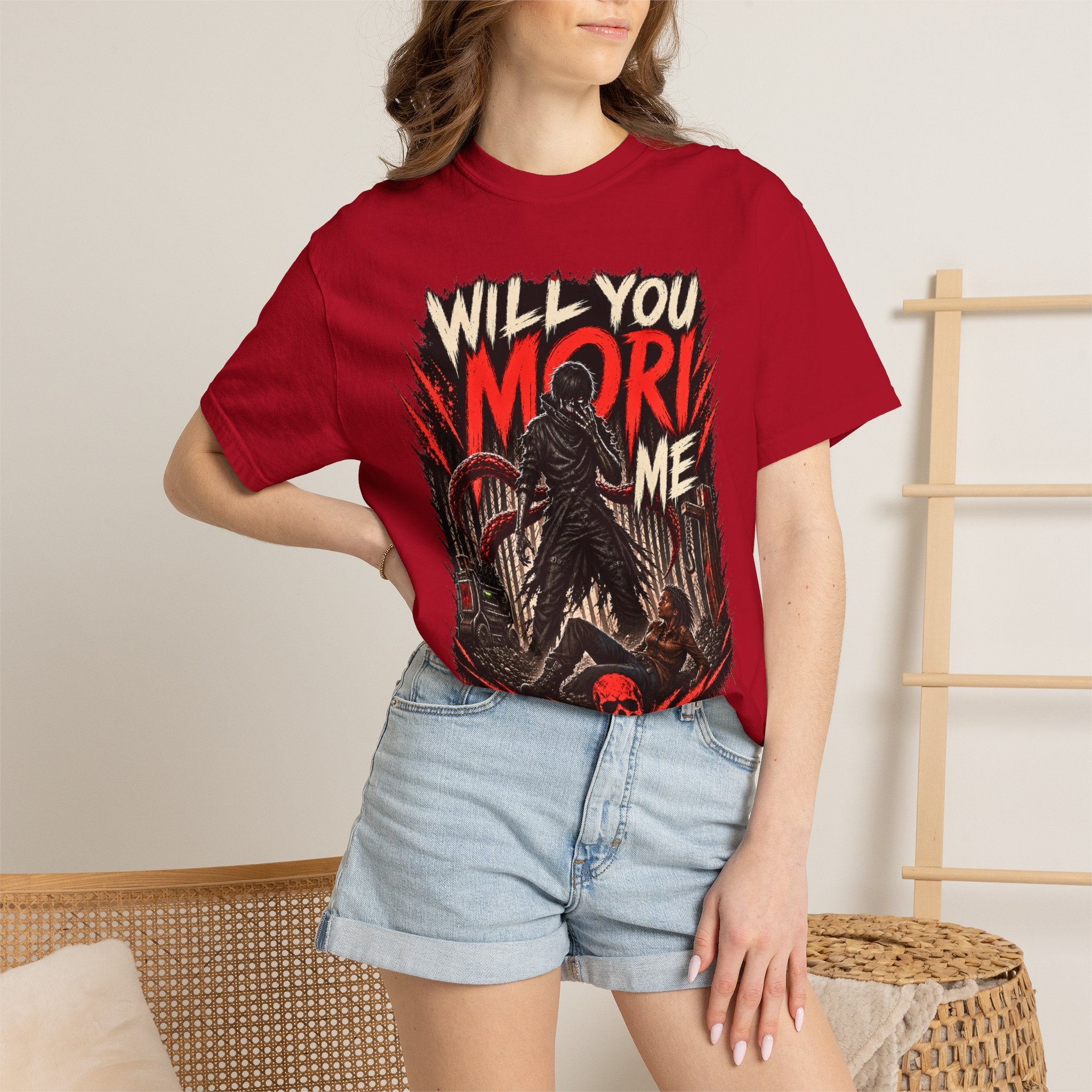 Will You Mori Me Shirt, Horror Gamer Tee, Dead by Daylight Inspired Shirt, DBD Fan Gift, Behaviour Games Horror Tee