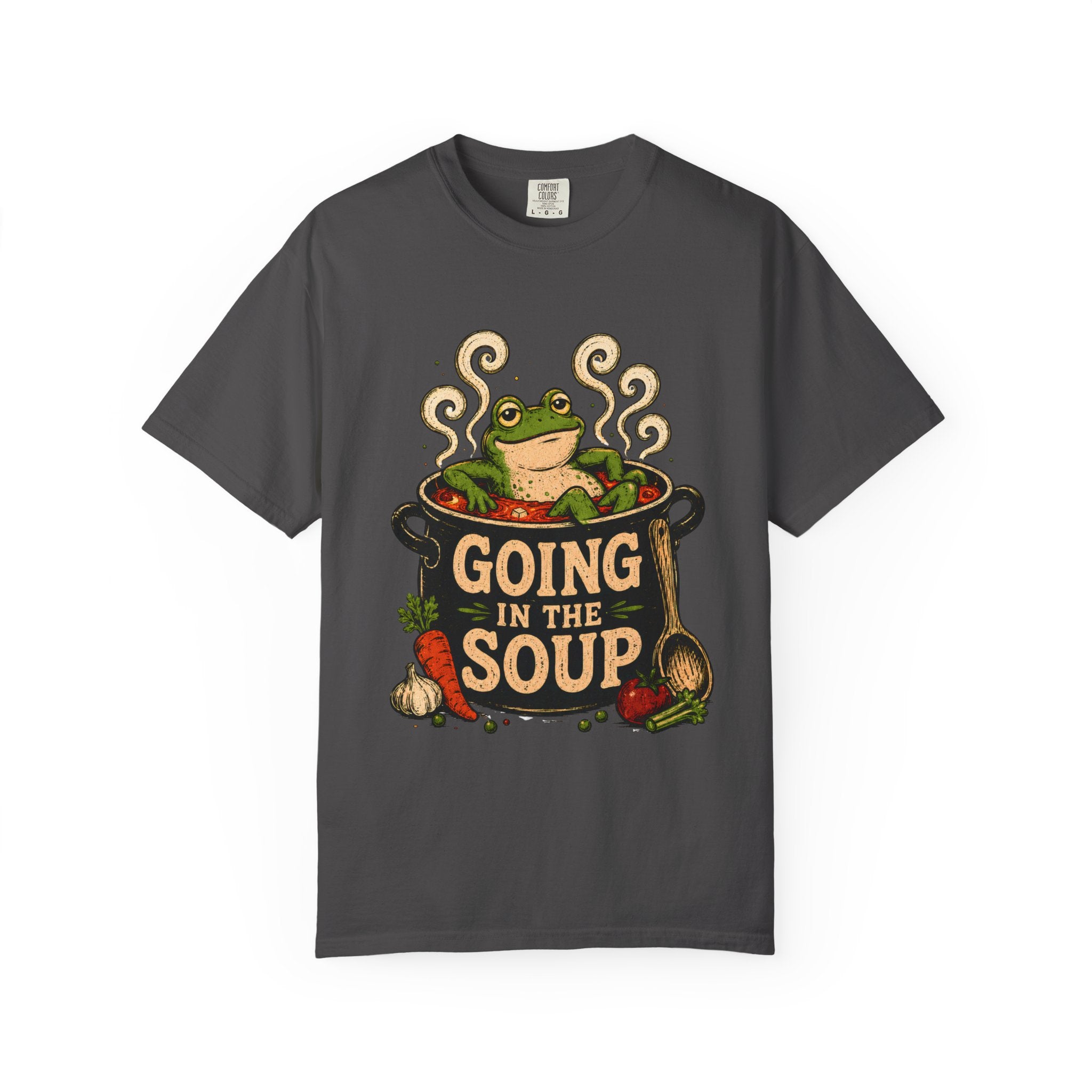 Going In The Soup Frog Shirt, Funny Frog Meme Tee, Weird Animal Shirt, Comfort Colors Frog Shirt, Cottagecore Humor Tee, Soup Lover Gift