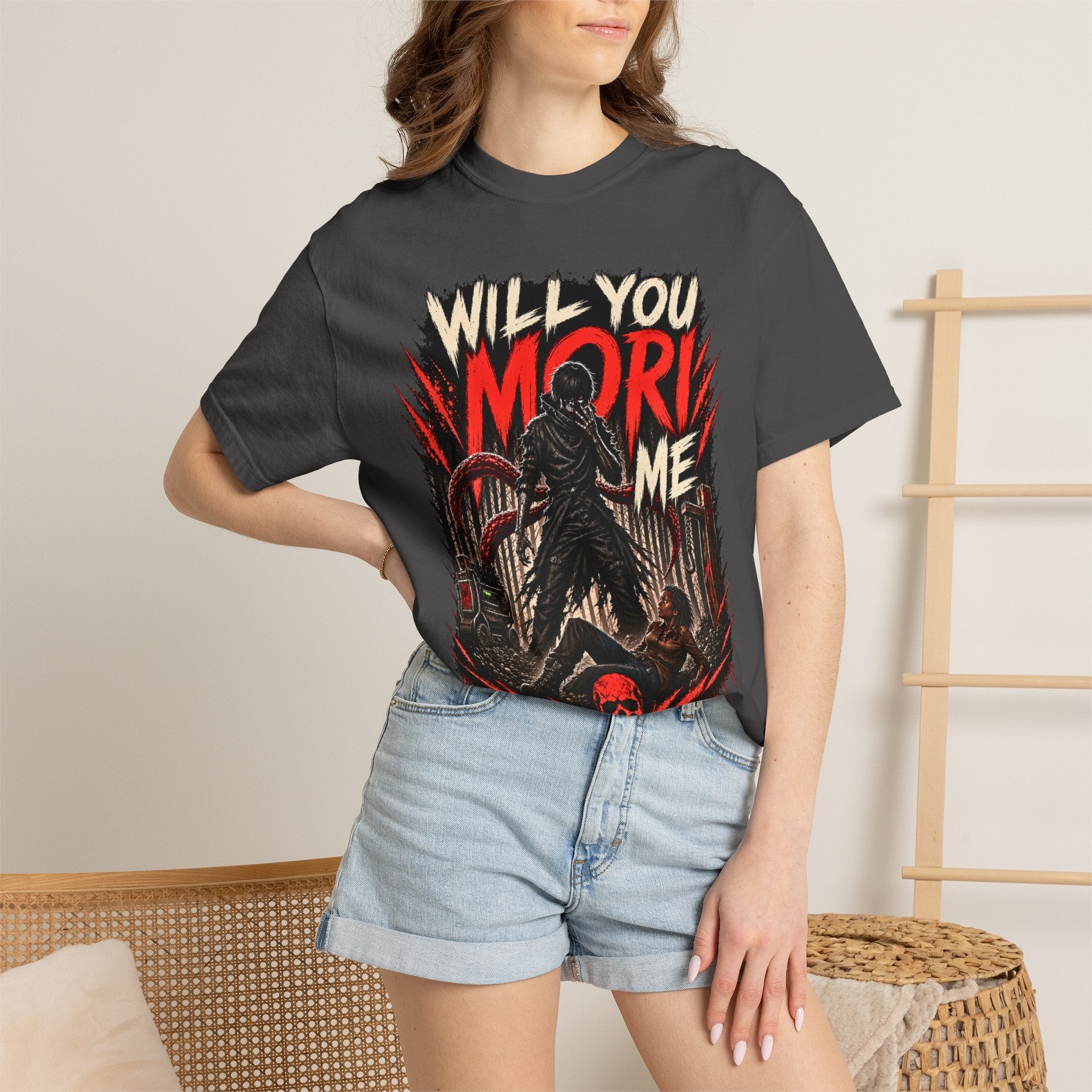 Will You Mori Me Shirt, Horror Gamer Tee, Dead by Daylight Inspired Shirt, DBD Fan Gift, Behaviour Games Horror Tee