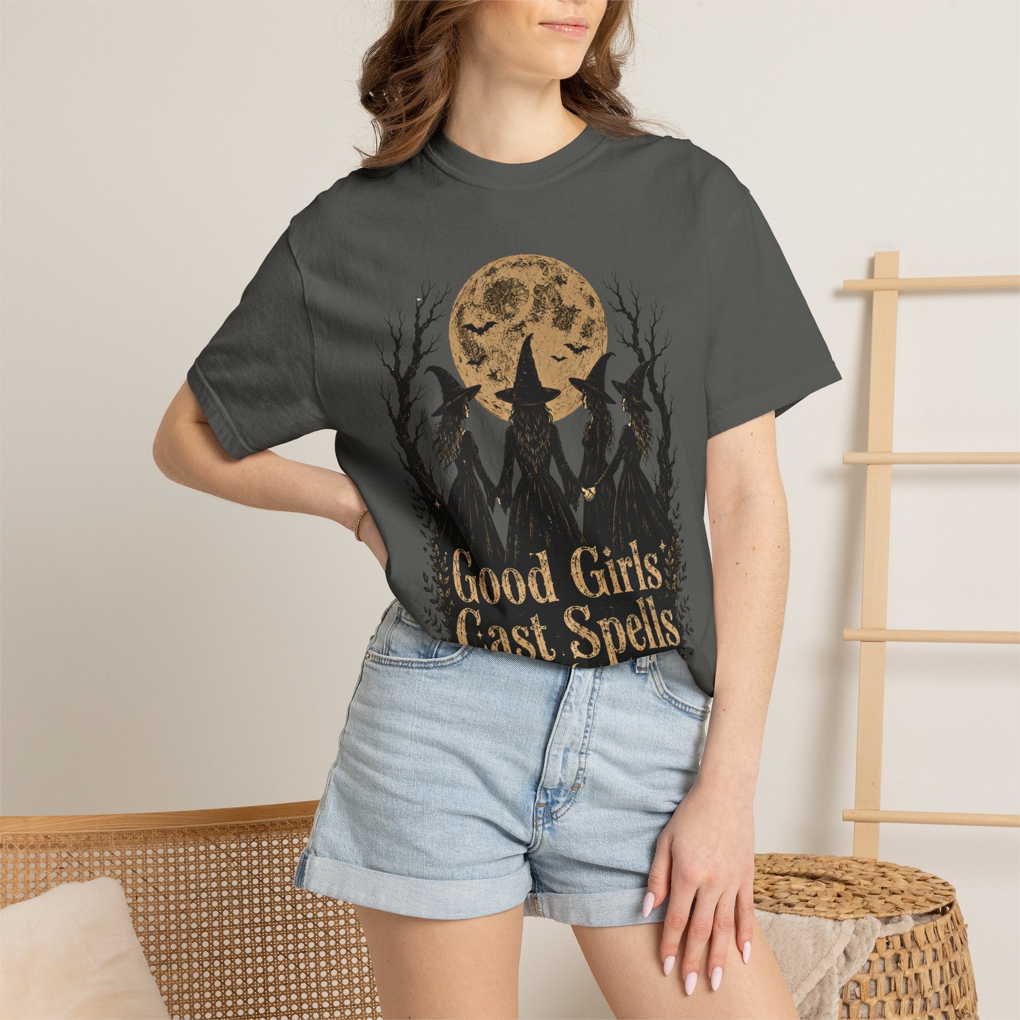 Good Girls Cast Spells Shirt, Witch Halloween Shirt, Witchy Graphic Tee, Spooky Season Shirt, Vintage Witch Shirt, Halloween Tee