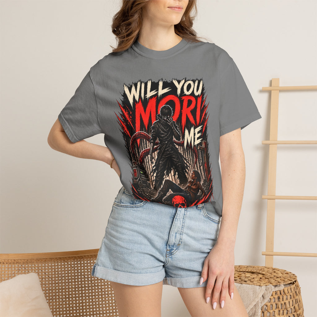Will You Mori Me Shirt, Horror Gamer Tee, Dead by Daylight Inspired Shirt, DBD Fan Gift, Behaviour Games Horror Tee
