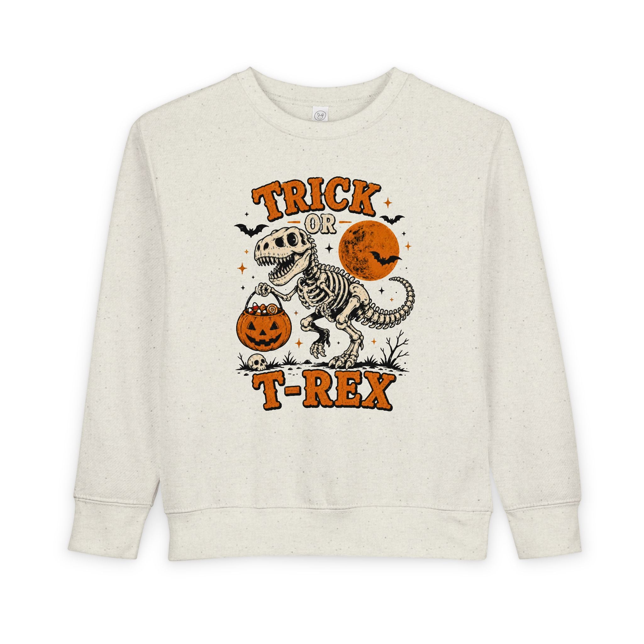 Trick Or TRex Toddler Sweatshirt, Halloween Dinosaur Sweatshirt, Cute Skeleton T Rex Sweatshirt, Kids Halloween Sweatshirt