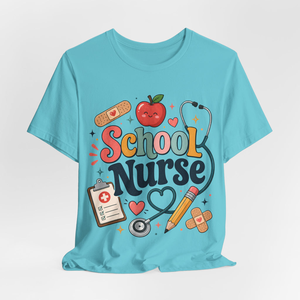 School Nurse Shirt, Cute Nurse Teacher Tee, School Nurse Gift, Nurse Appreciation Shirt, Back to School Nurse Tee, Pediatric Nurse Shirt