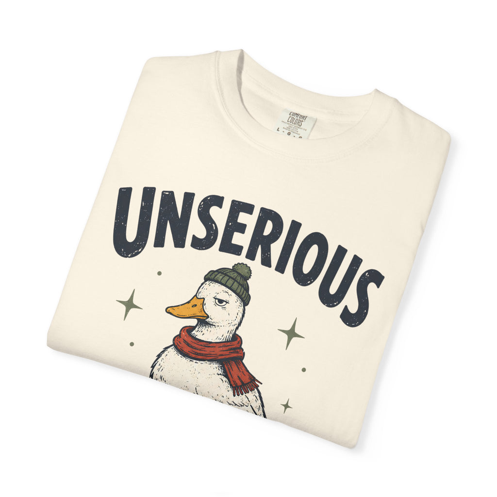Unserious Waterfowl Shirt, Funny Duck Shirt, Comfort Colors Duck Tee, Sarcastic Animal Shirt, Cozy Winter Duck Graphic Tee, Bird Lover Gift