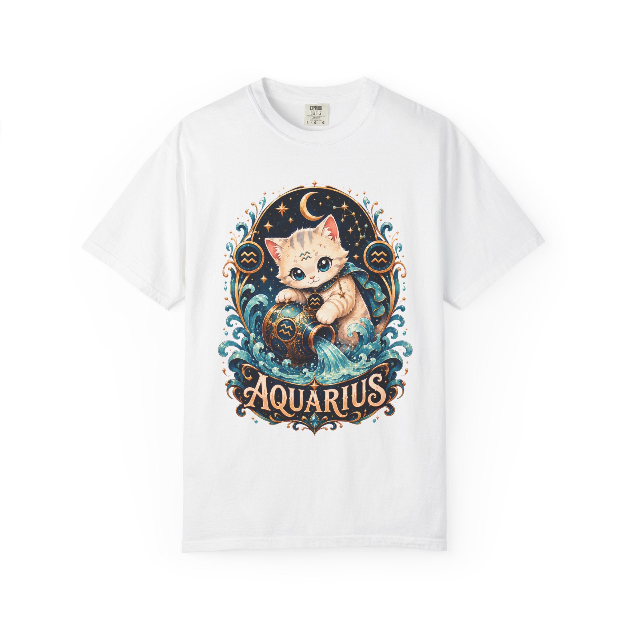 Aquarius Cat horoscope shirt | T-Shirt