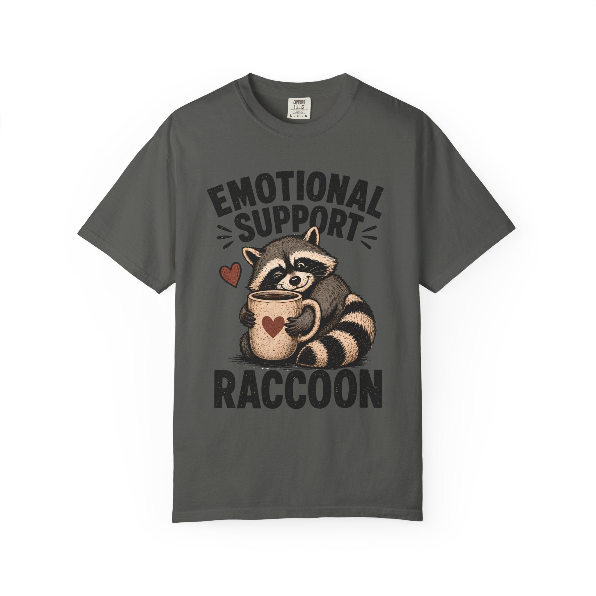 Emotional Support Raccoon Shirt, Funny Raccoon Mug Tee, Cute Animal Meme Shirt, Weird Cottagecore Animal Shirt, Cozy Raccoon Gift