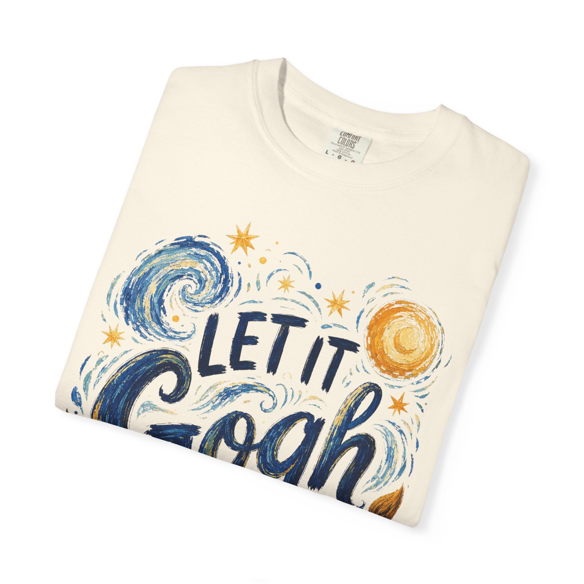 Let It Gogh Shirt, Van Gogh Inspired Art Teacher Tee, Funny Artist Shirt, Sunflower Starry Night Style Graphic Tee, Painter Gift Shirt