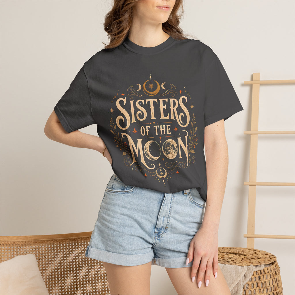 Sisters of the Moon Shirt, Witchy Halloween Shirt, Celestial Moon Tee, Witch Shirt, Spooky Season Shirt, Occult Graphic Tee, Fall Shirt